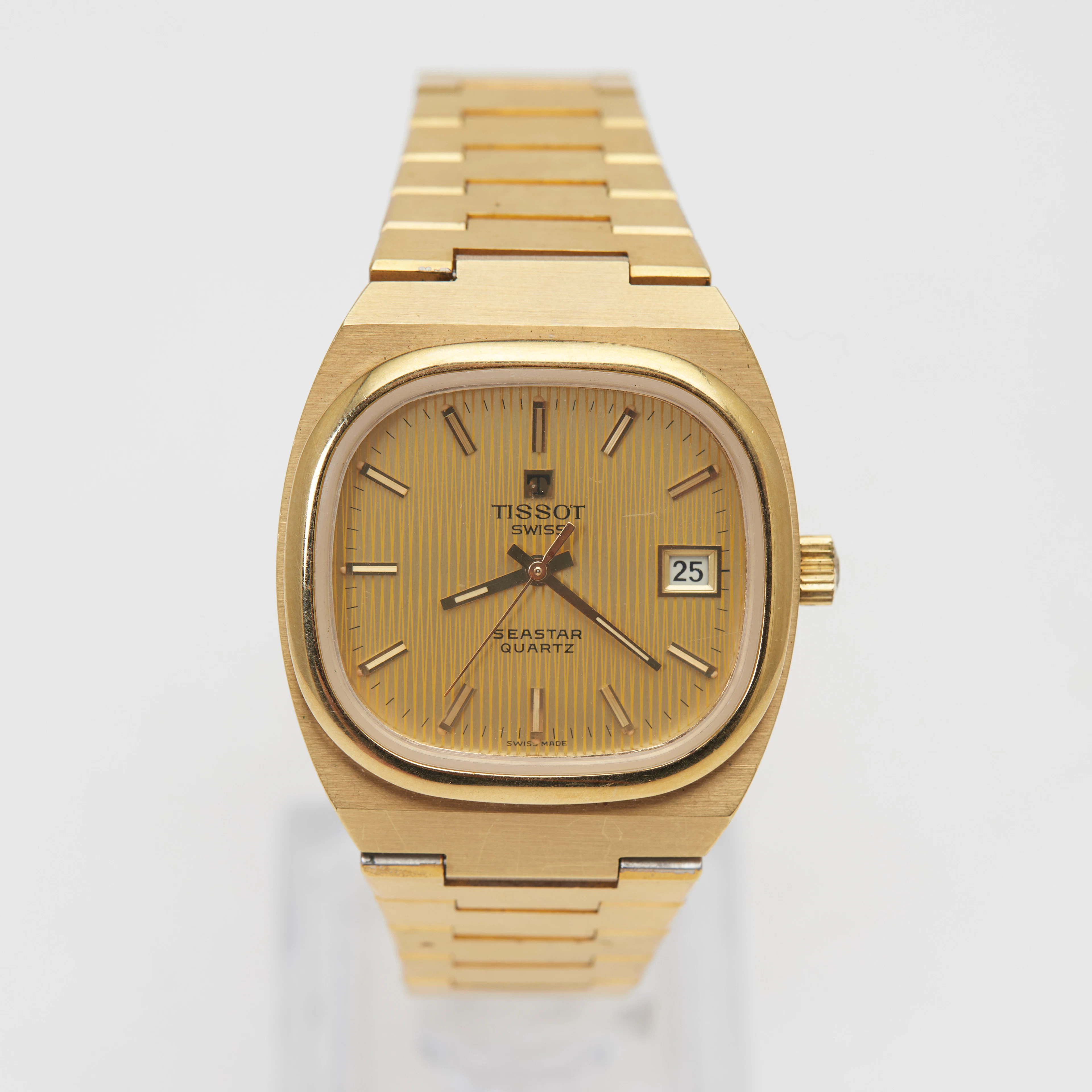 TISSOT. Armbanduhr, 'Seastar', Quarz, 1970er Jahre, Schweiz.