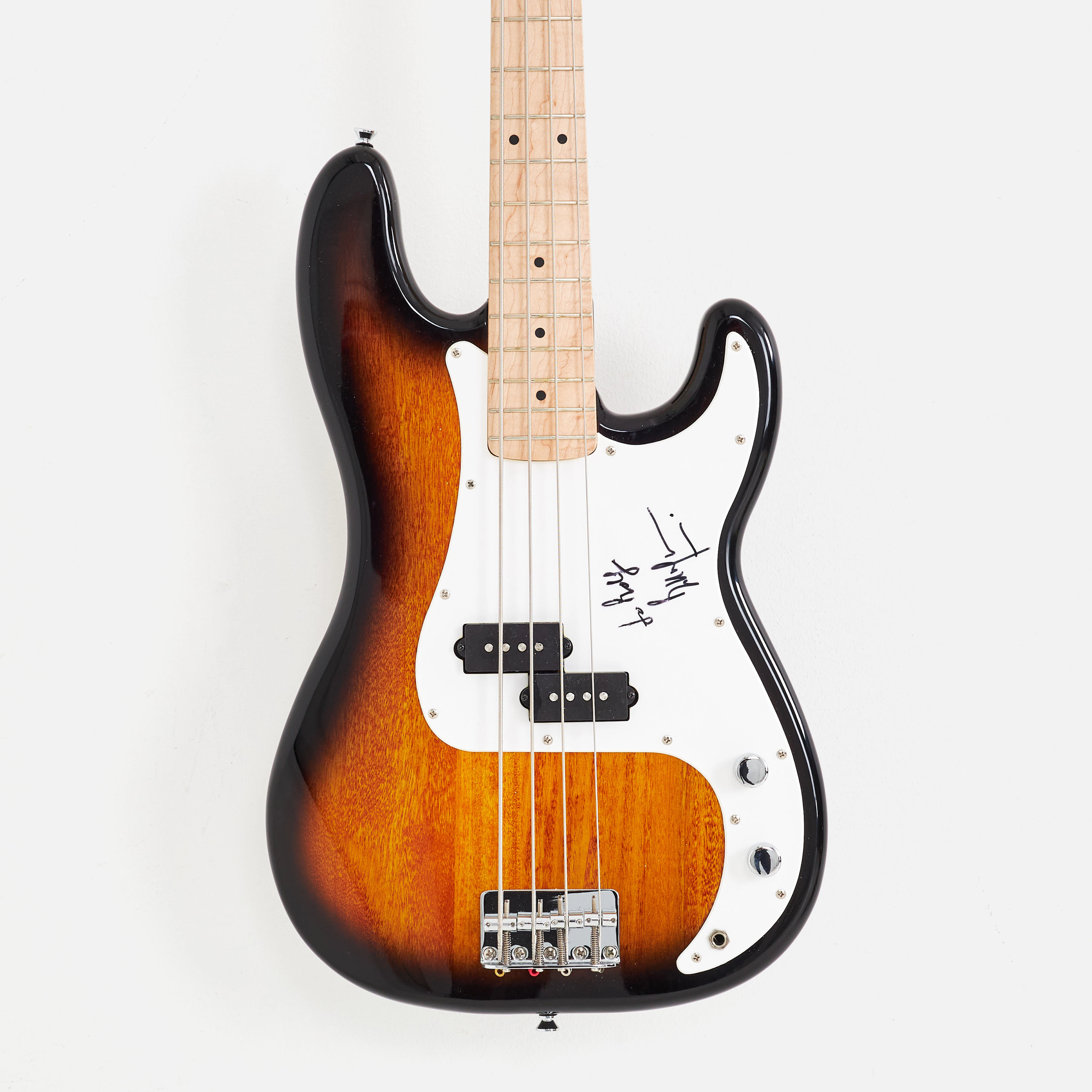 BILL WYMAN (Rolling Stones), signerad elbas, Squier Precision bass