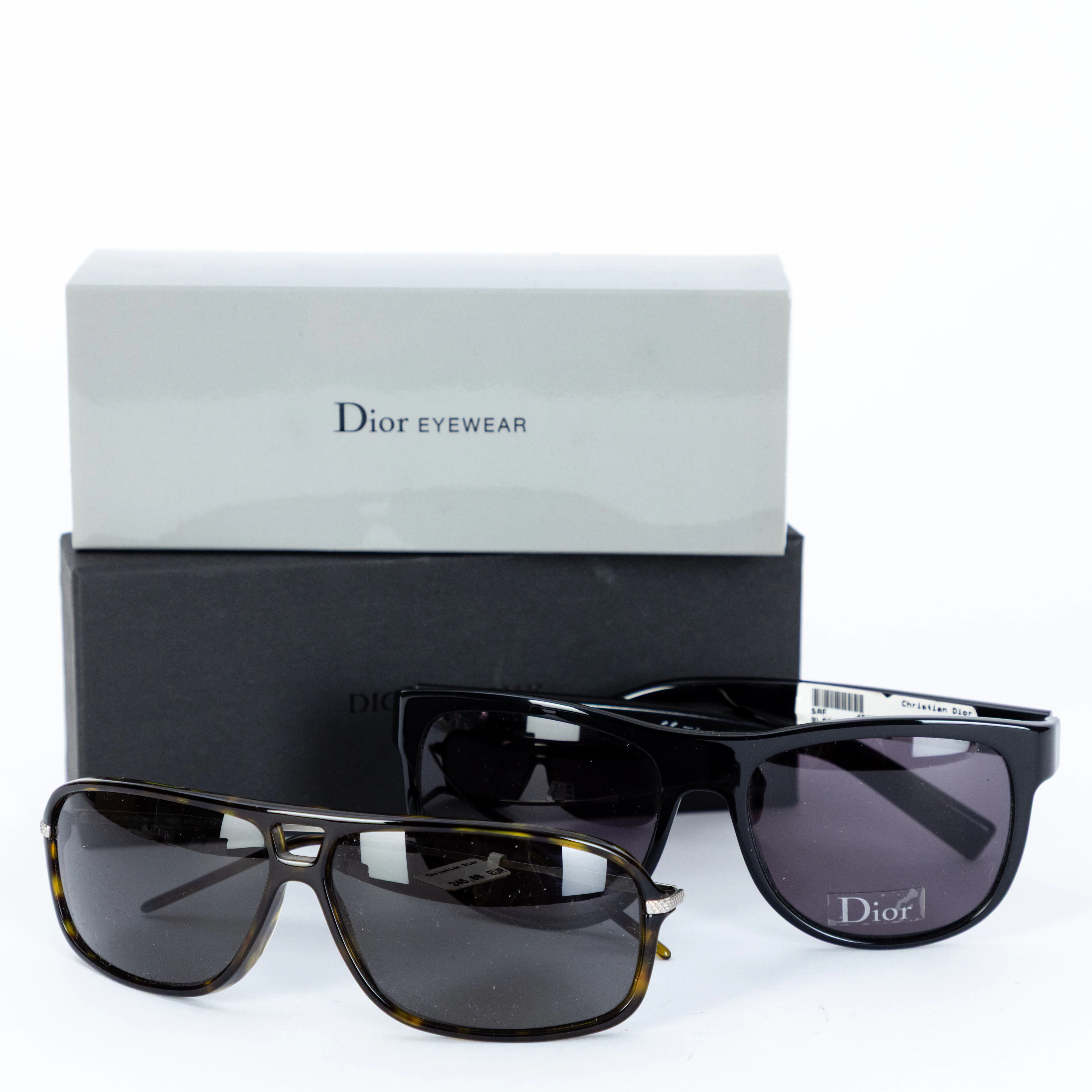 CHRISTIAN DIOR. Zwei Sonnenbrillen (2).
