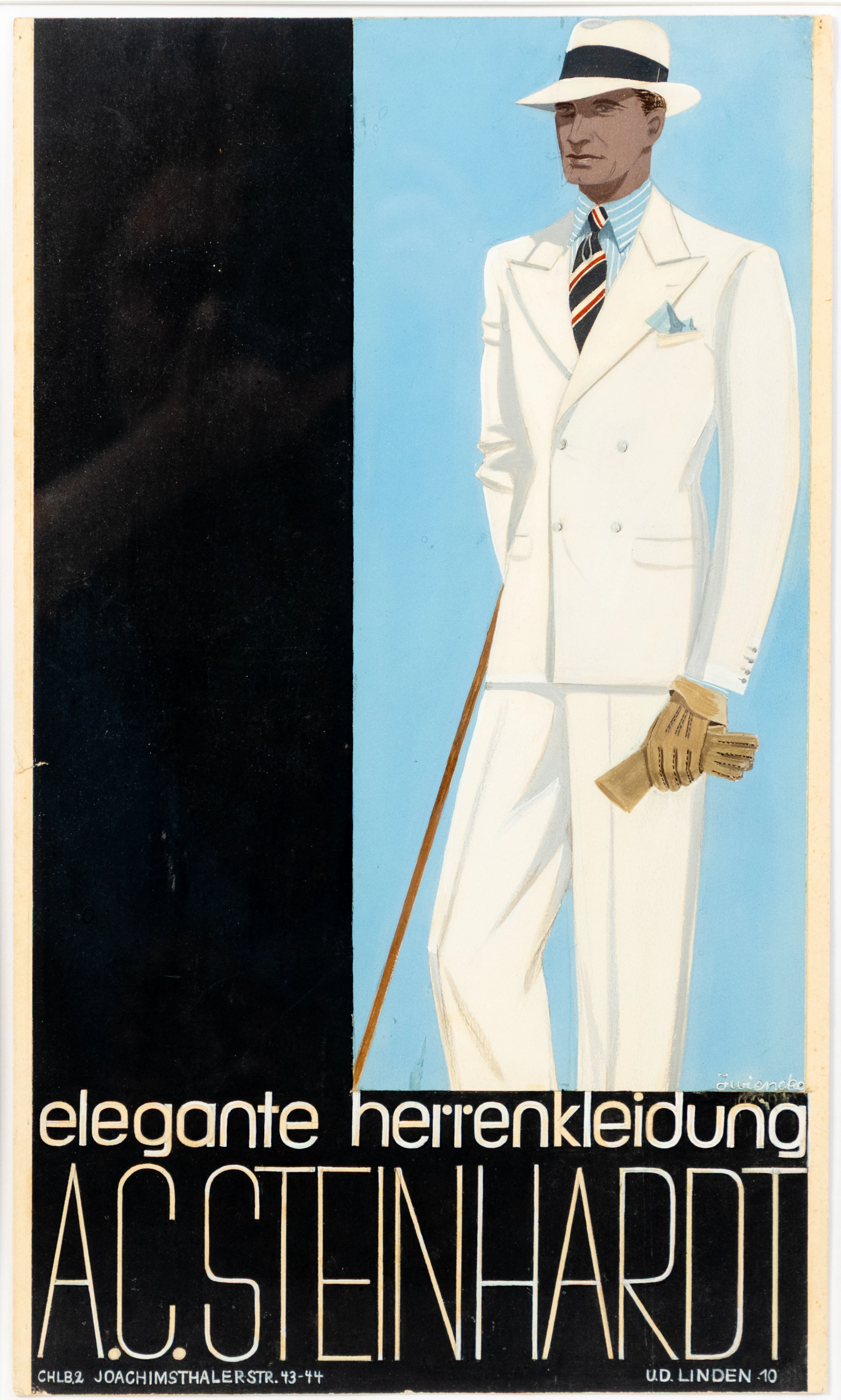 JOHANNES WIENCKE (AKTIV IN DEN 1920ER/30ER JAHREN). Entwurf für eine