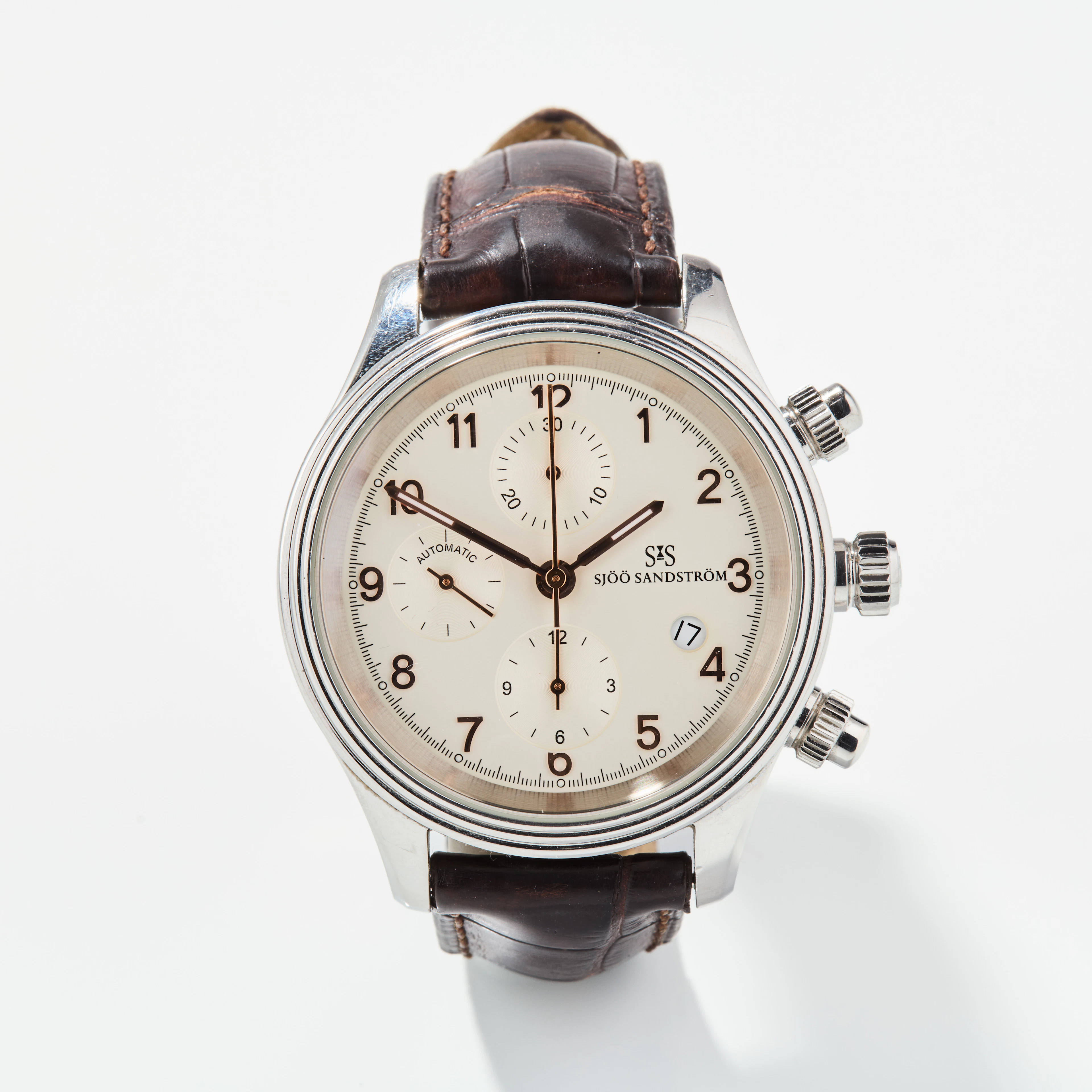 SJÖÖ SANDSTRÖM, Royal Steel Chronograph, kronograf, armbandsur, 42