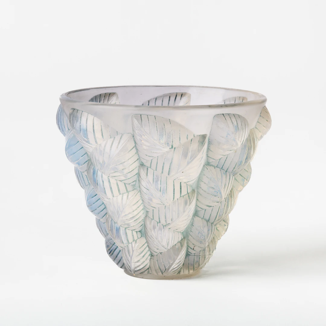 RENE LALIQUE. "Moissac", vas, René Lalique et Cie, Frankrike före