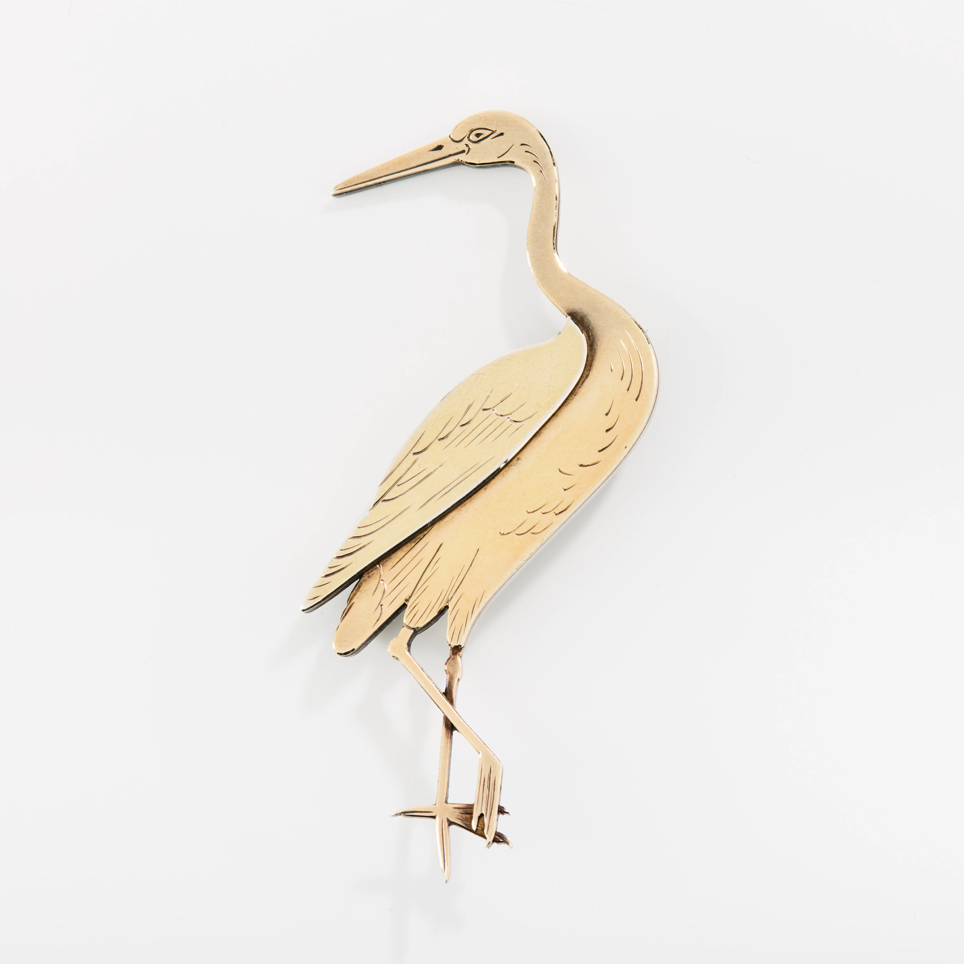 WIWEN NILSSON. Brosch, förgyllt sterlingsilver, nr 3, Lund 1969.
