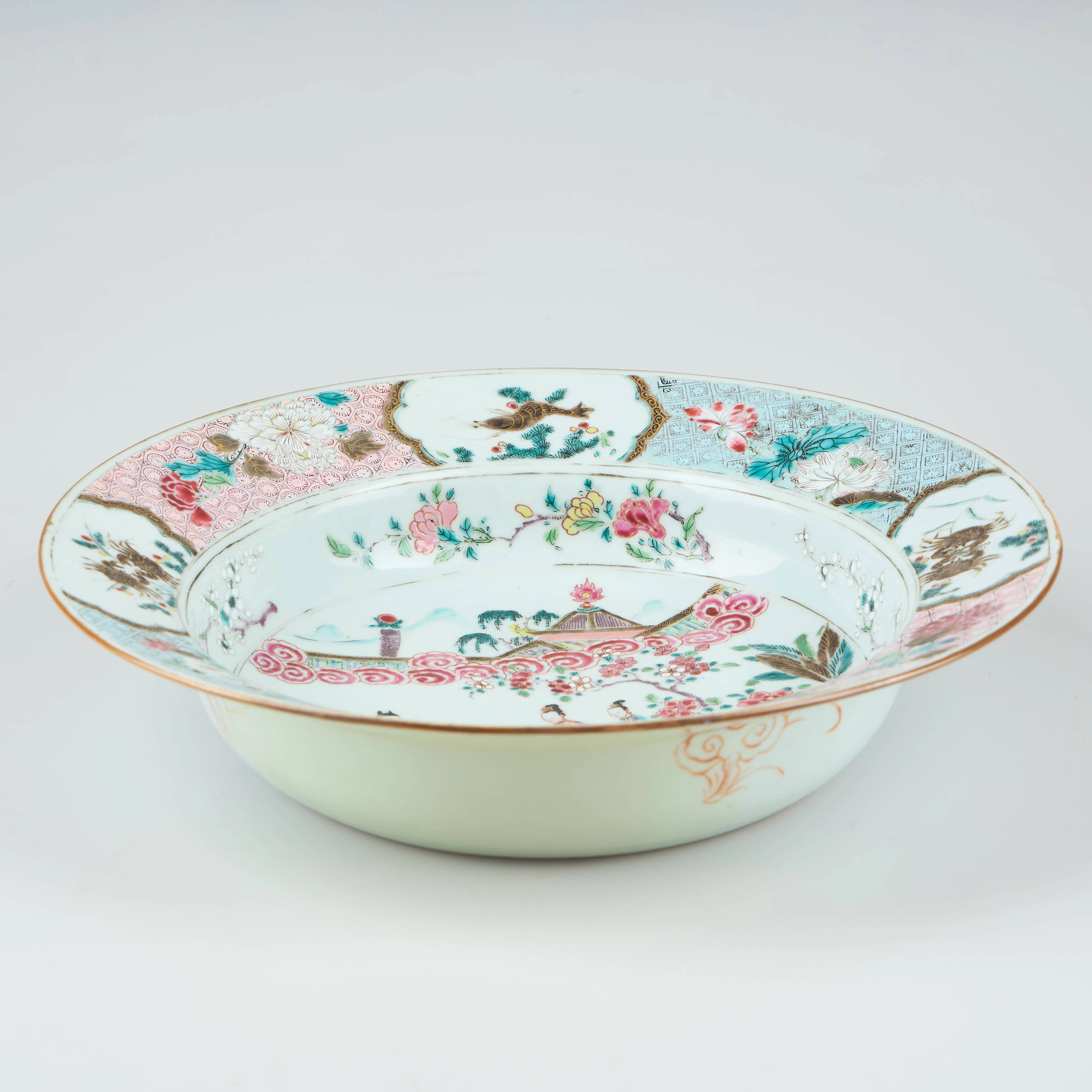 SKÅLFAT, Famille-Rose, Qing-dynastin, 1700-tal.