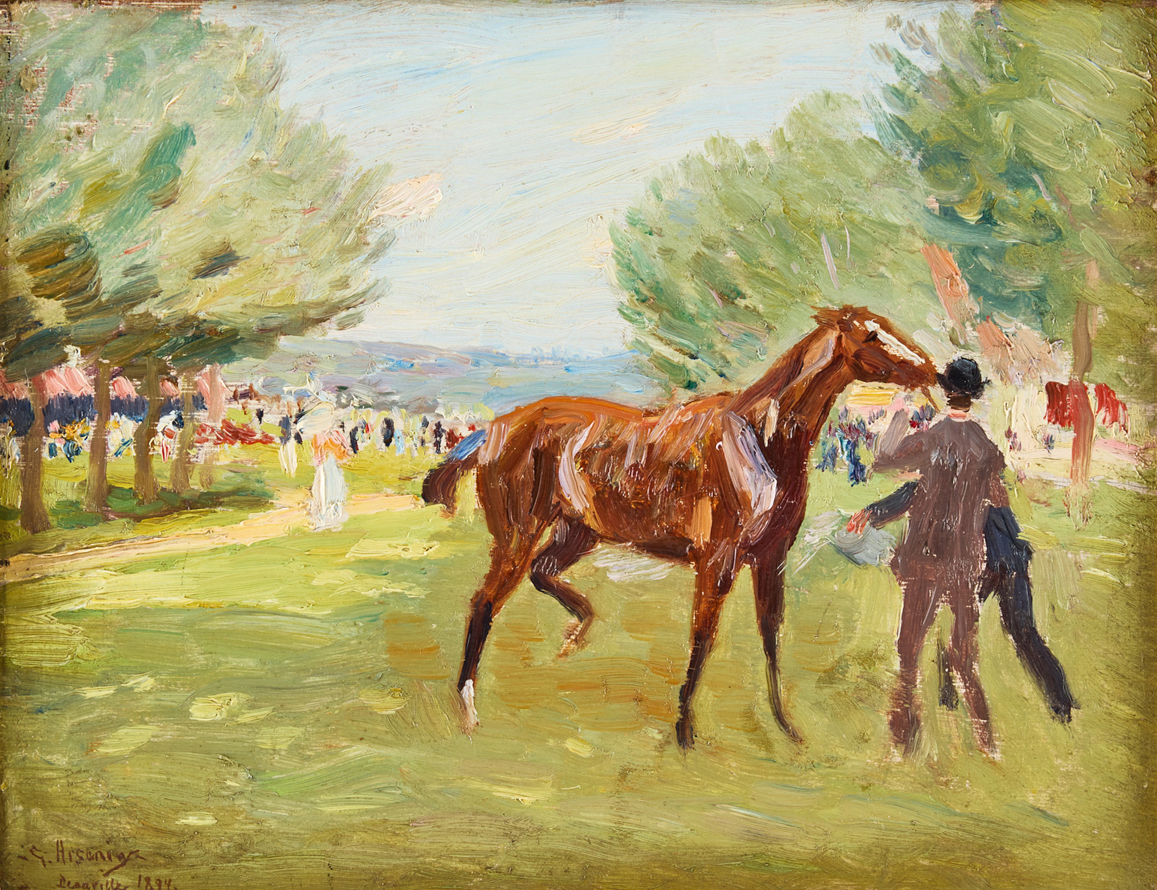 CARL GEORG ARSENIUS. Vid galoppbanan, Deauville.