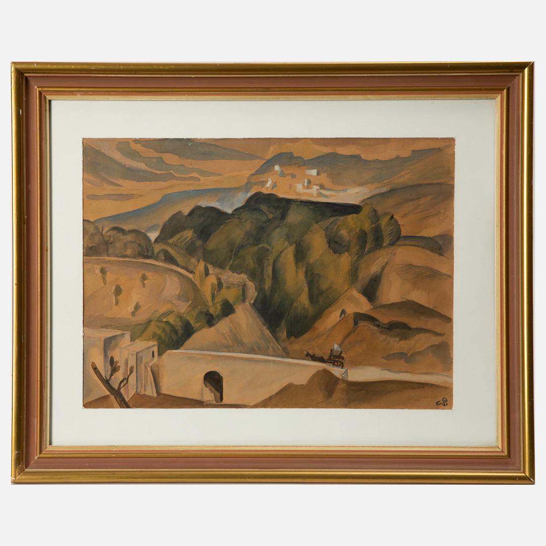 GEORG PAULI. "Italienskt landskap".