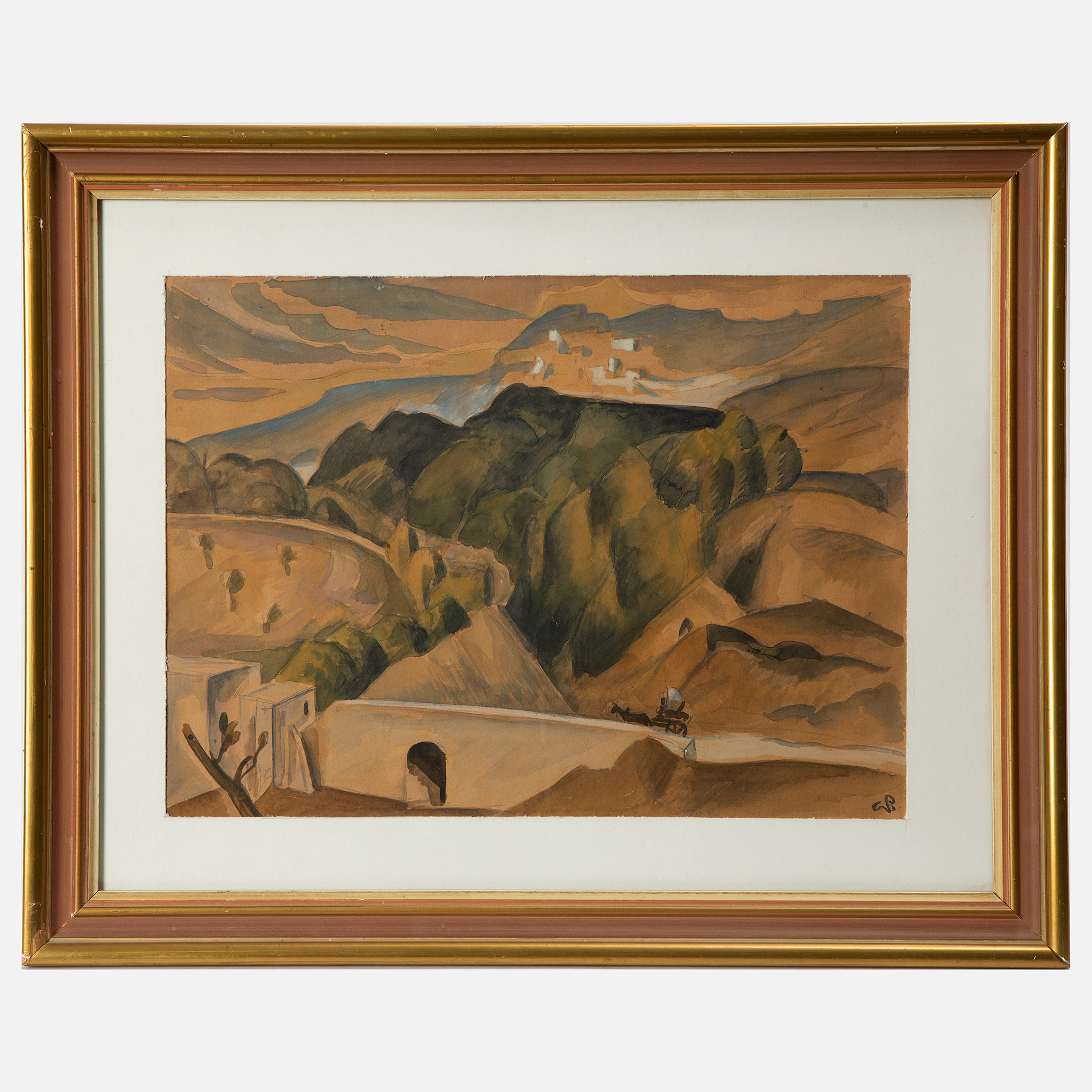 GEORG PAULI. "Italienskt landskap".