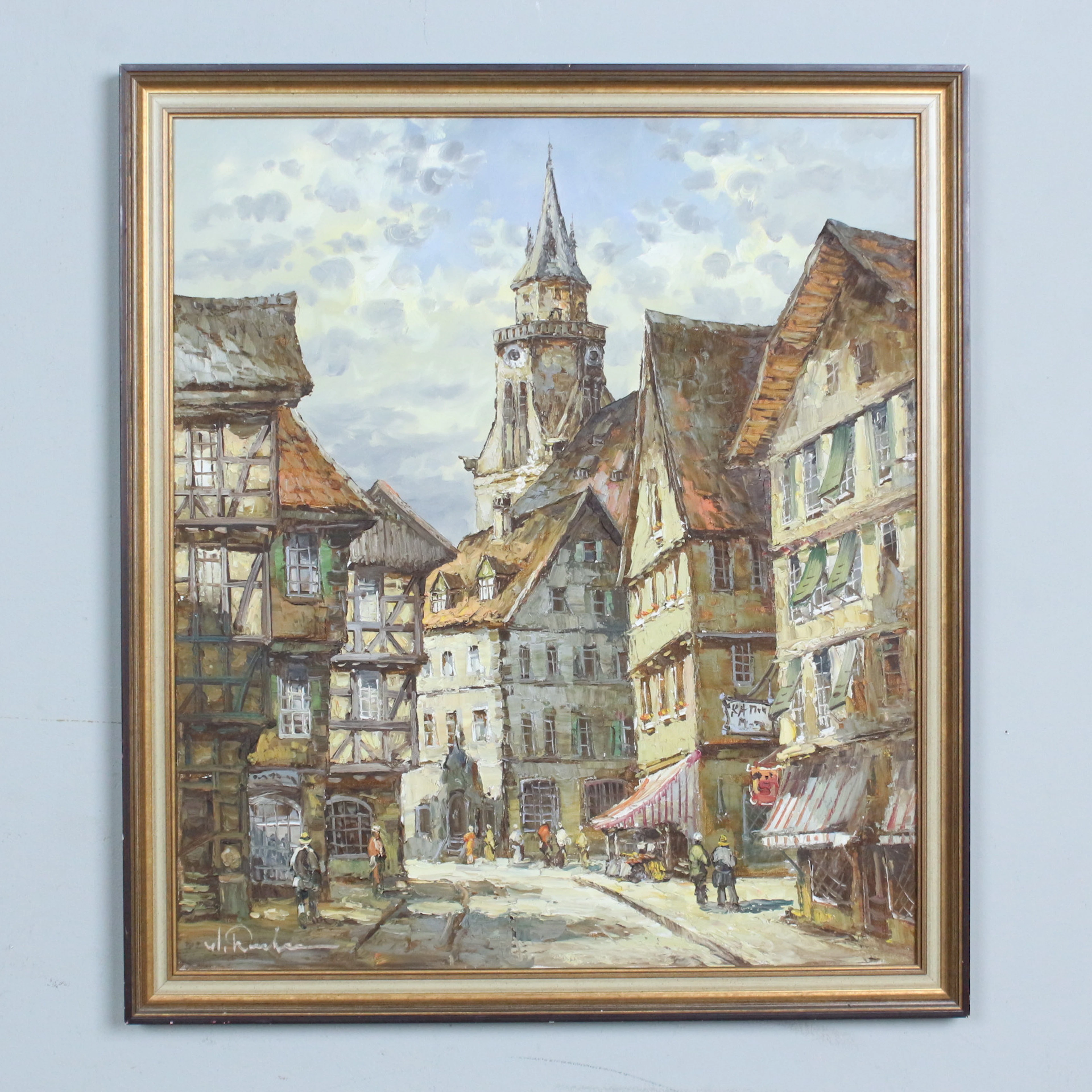 AUGUST ALEXANDER WENDEHALS (1934-2003). Öl auf Leinwand, '' Weißen