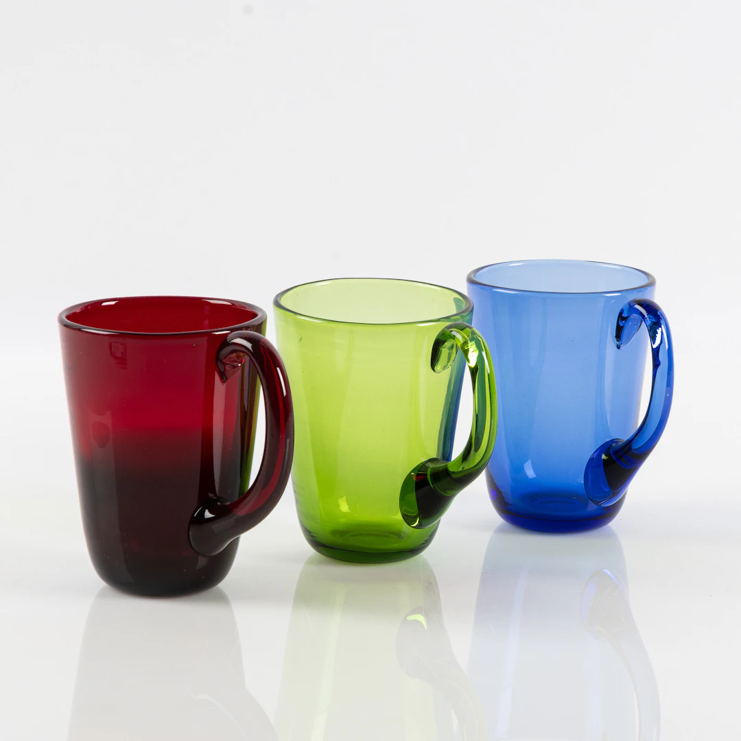 MONICA BRATT. Seidlar, 11 st, "B52", färgat glas, Reijmyre.