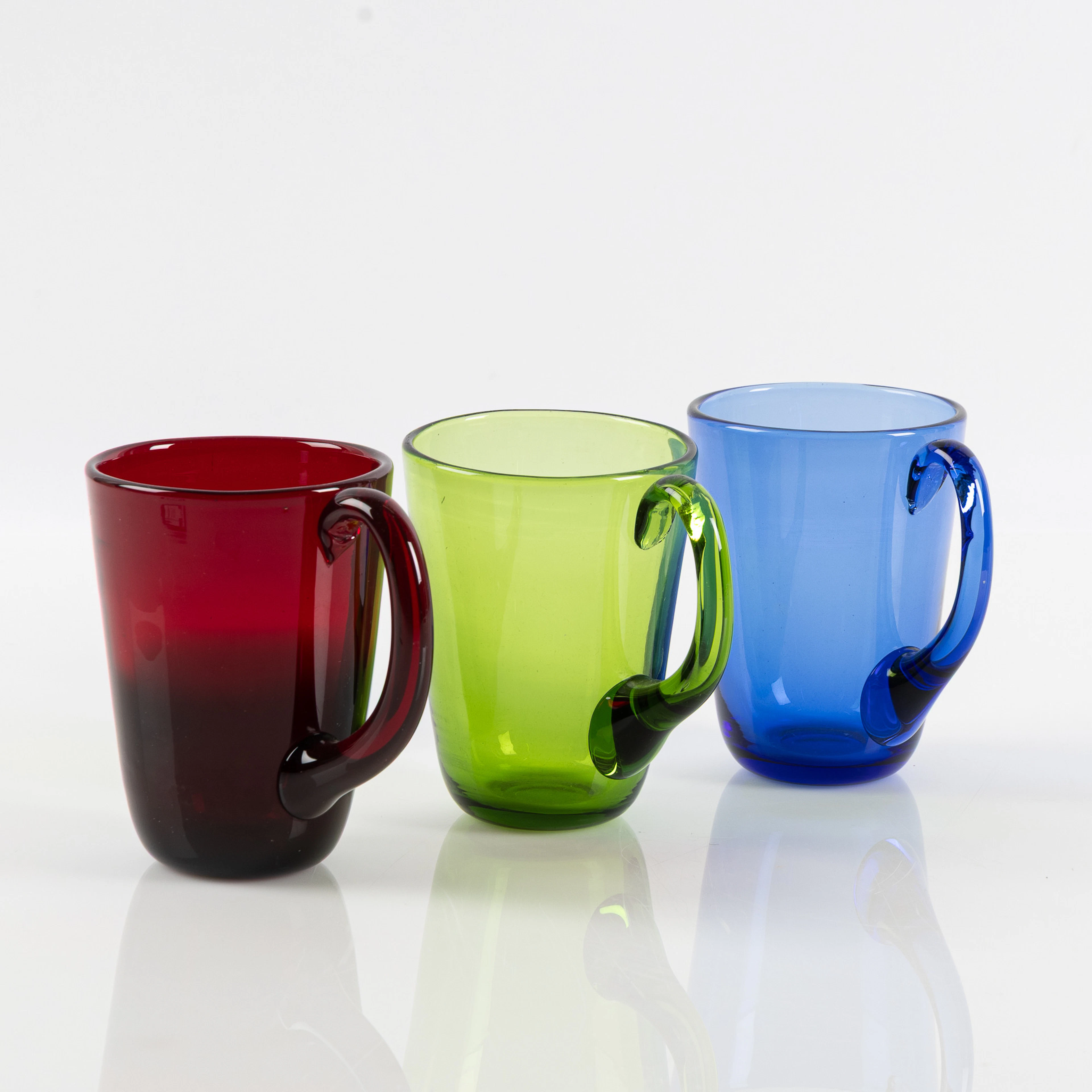 MONICA BRATT. Seidlar, 11 st, "B52", färgat glas, Reijmyre.