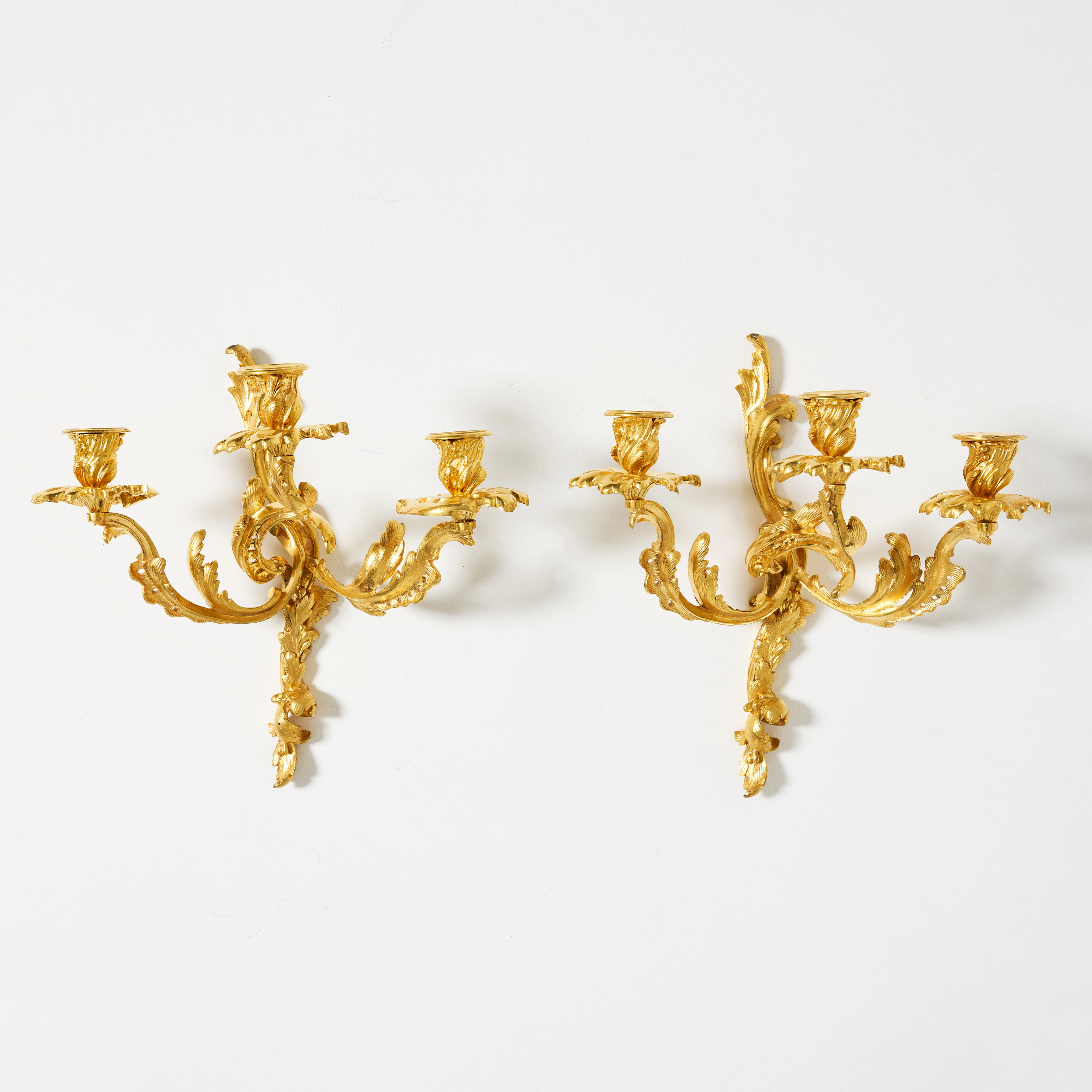 APPLIQUER, ett par, Louis XV-stil, Frankrike 1800-talets andra hälft