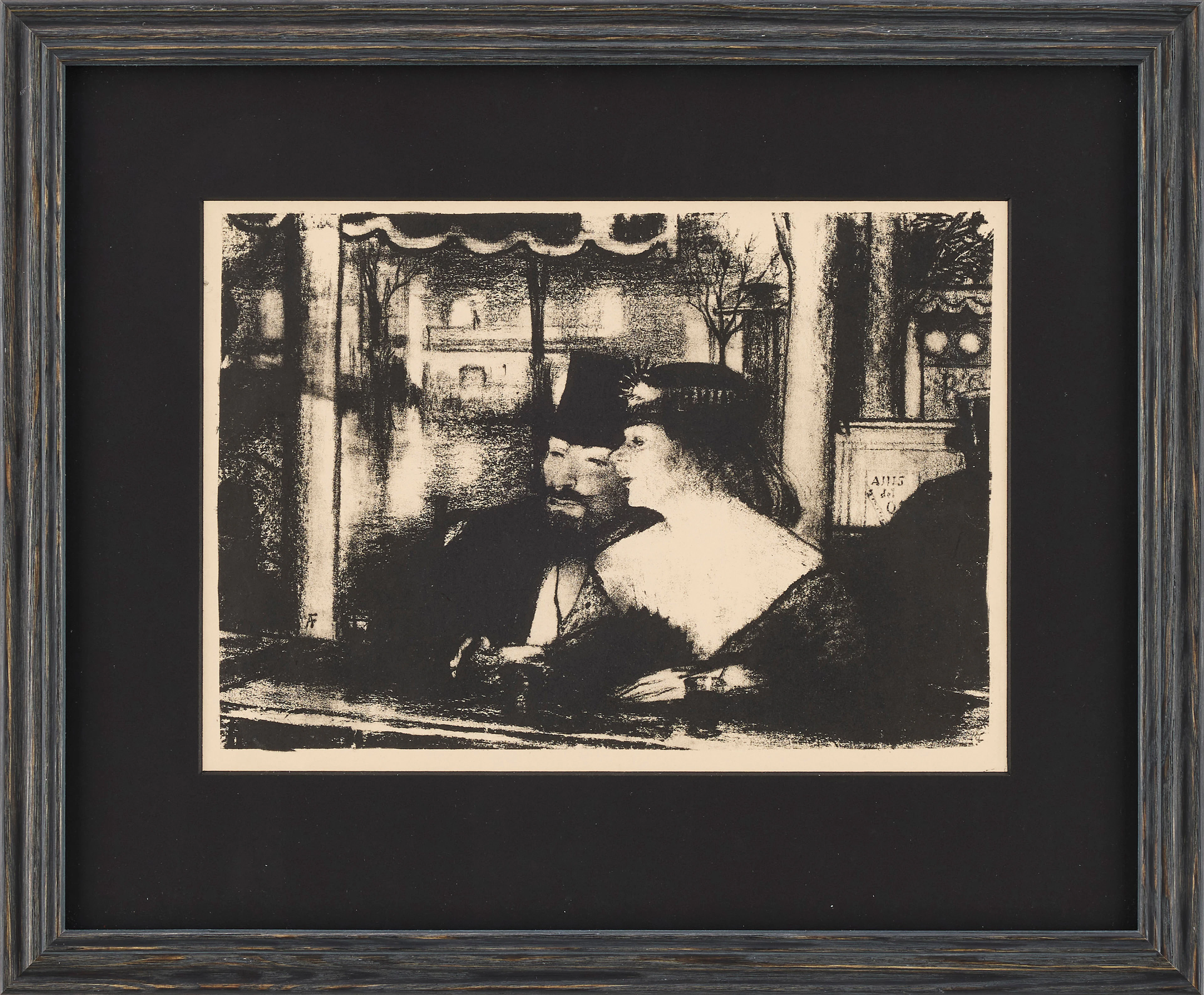 AXEL FRIDELL. "Kaféinteriör".