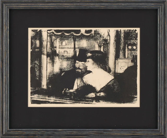 AXEL FRIDELL. "Kaféinteriör".