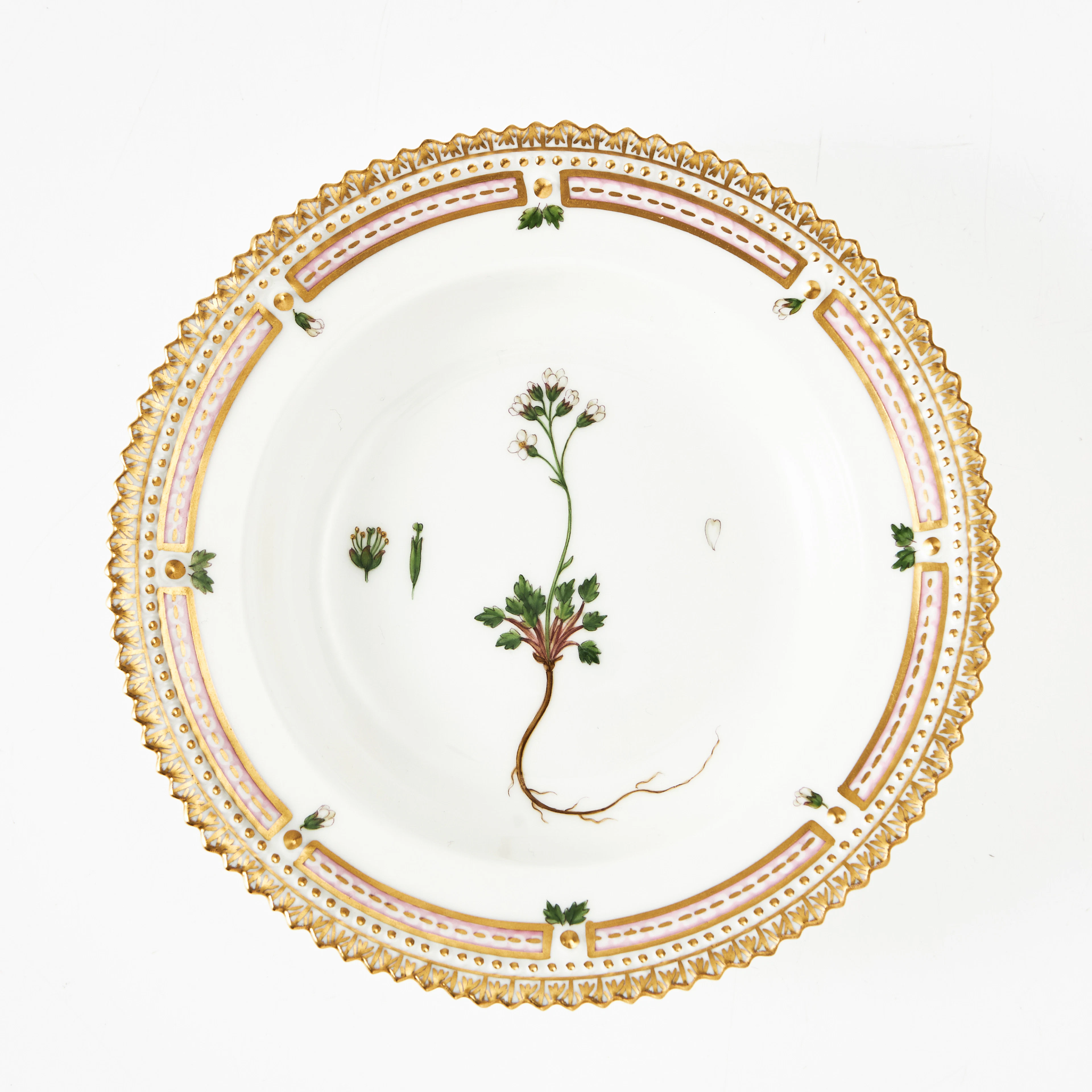 ROYAL COPENHAGEN, "Flora Danica", bärtallrik, Den Kongelige Porcelainsfabrik