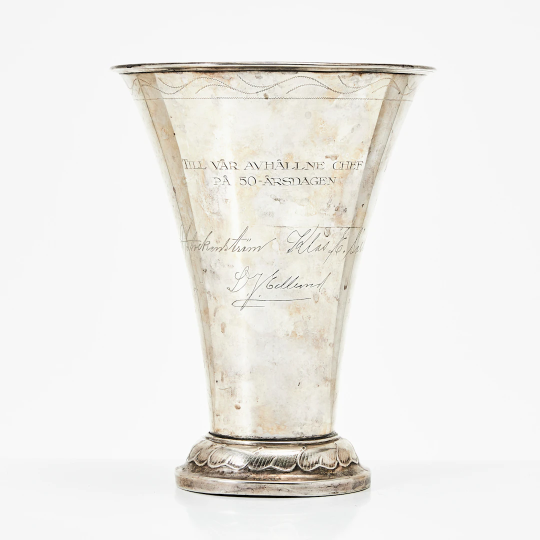 SILVERVARUFABRIKEN J GRÖNROOS, pokal, silver, 1932, Kristianstad.