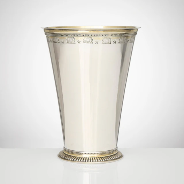JOHAN PETTER HASSELGREN & SON. Bägare, silver, Lund 1892. "Bysantinsk modell".