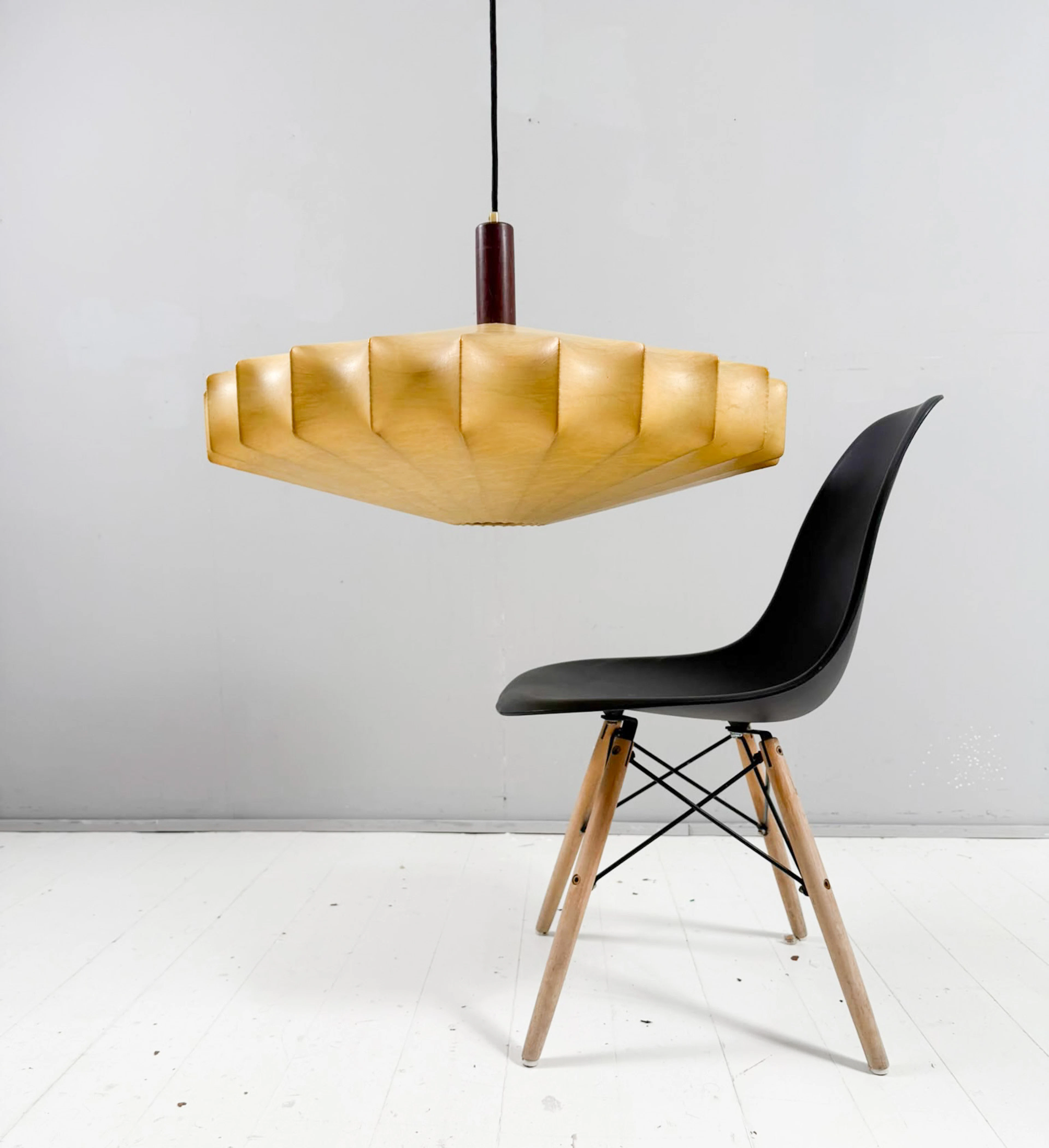 ACHILLE CASTIGLIONI. Große Mid Century Cocoon Deckenlampe/Deckenleuchte