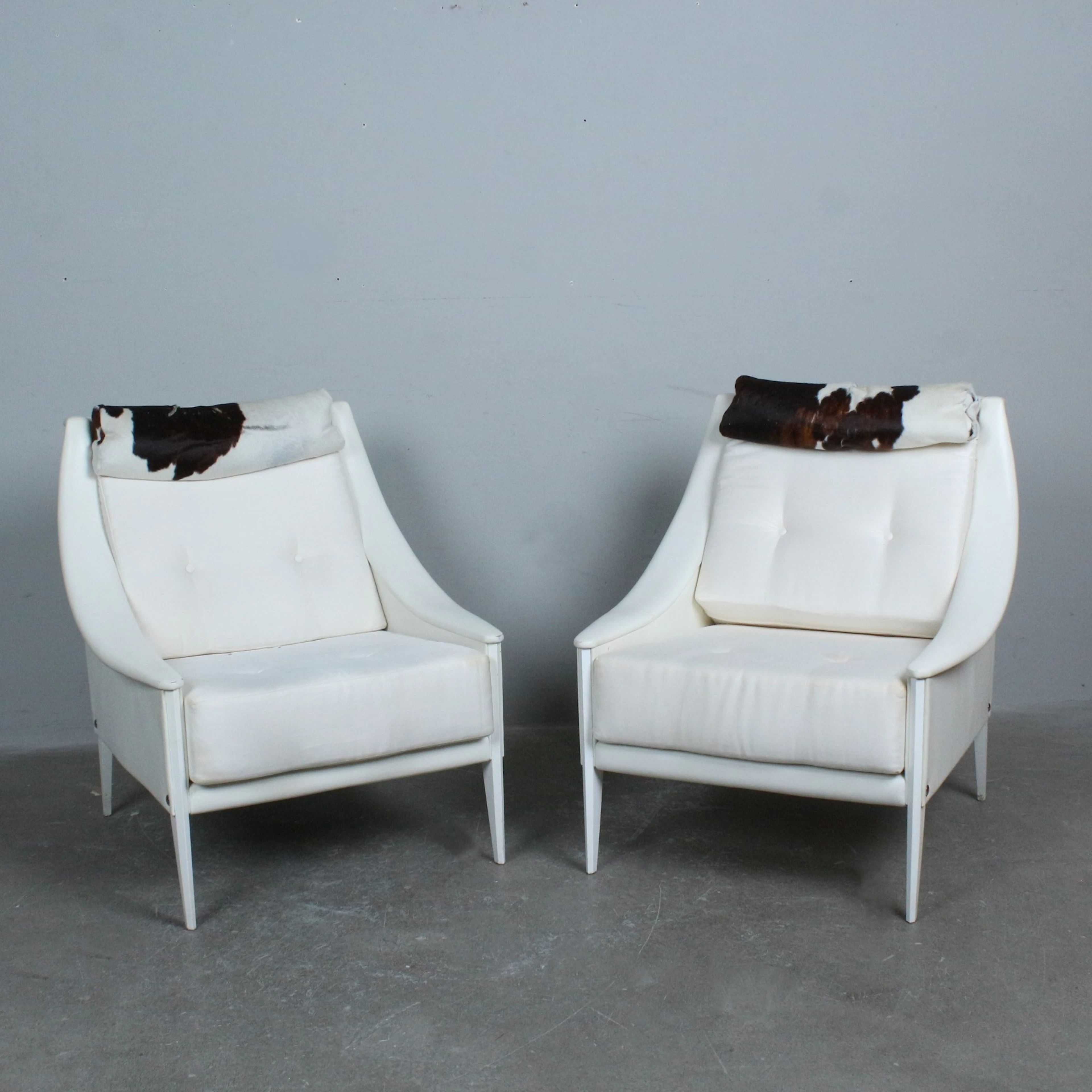 GIO PONTI. Poltrona Frau, Paar Sessel / Lounge Chairs, Modell 'Dezza'