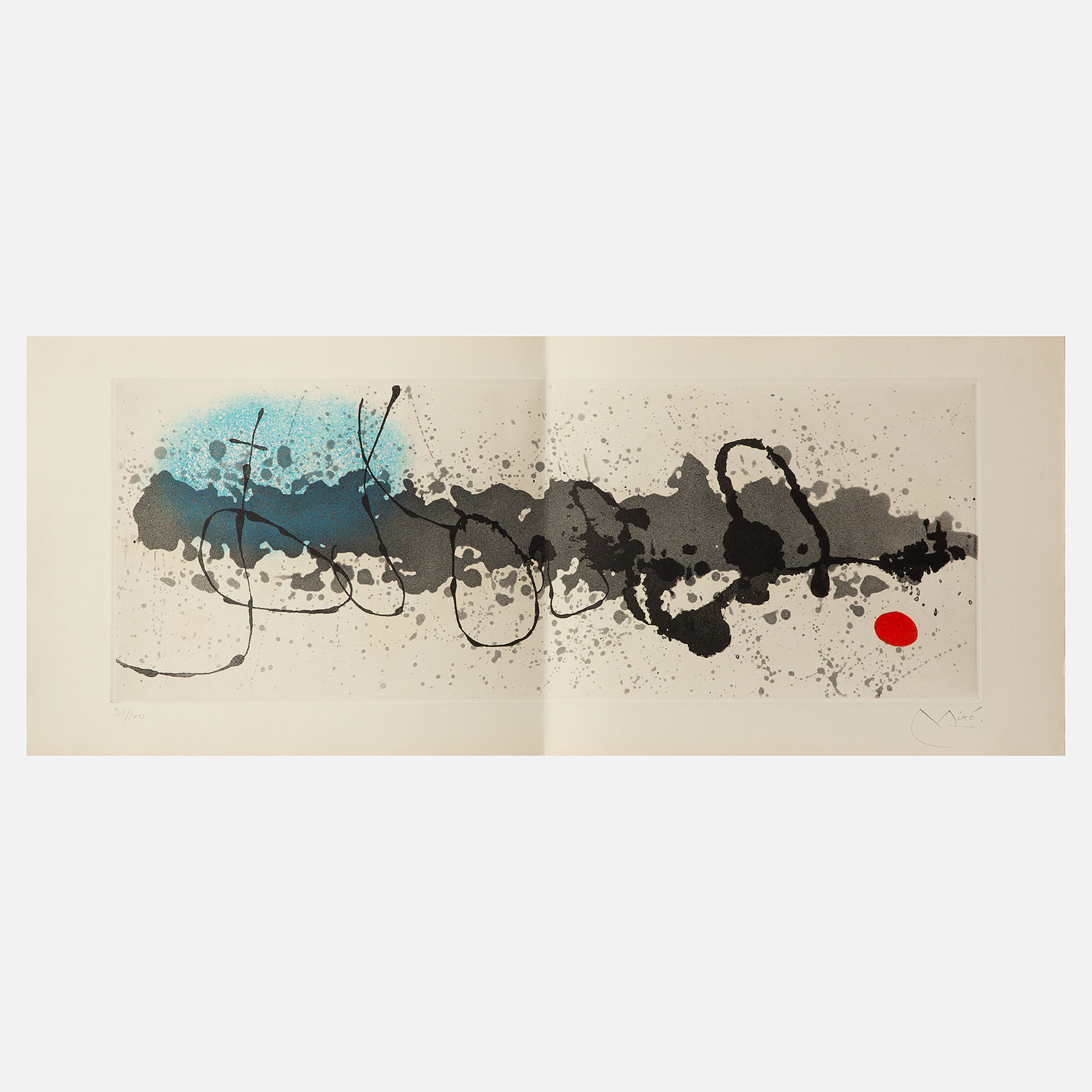 JOAN MIRÓ. "Tracé sur l'eau".