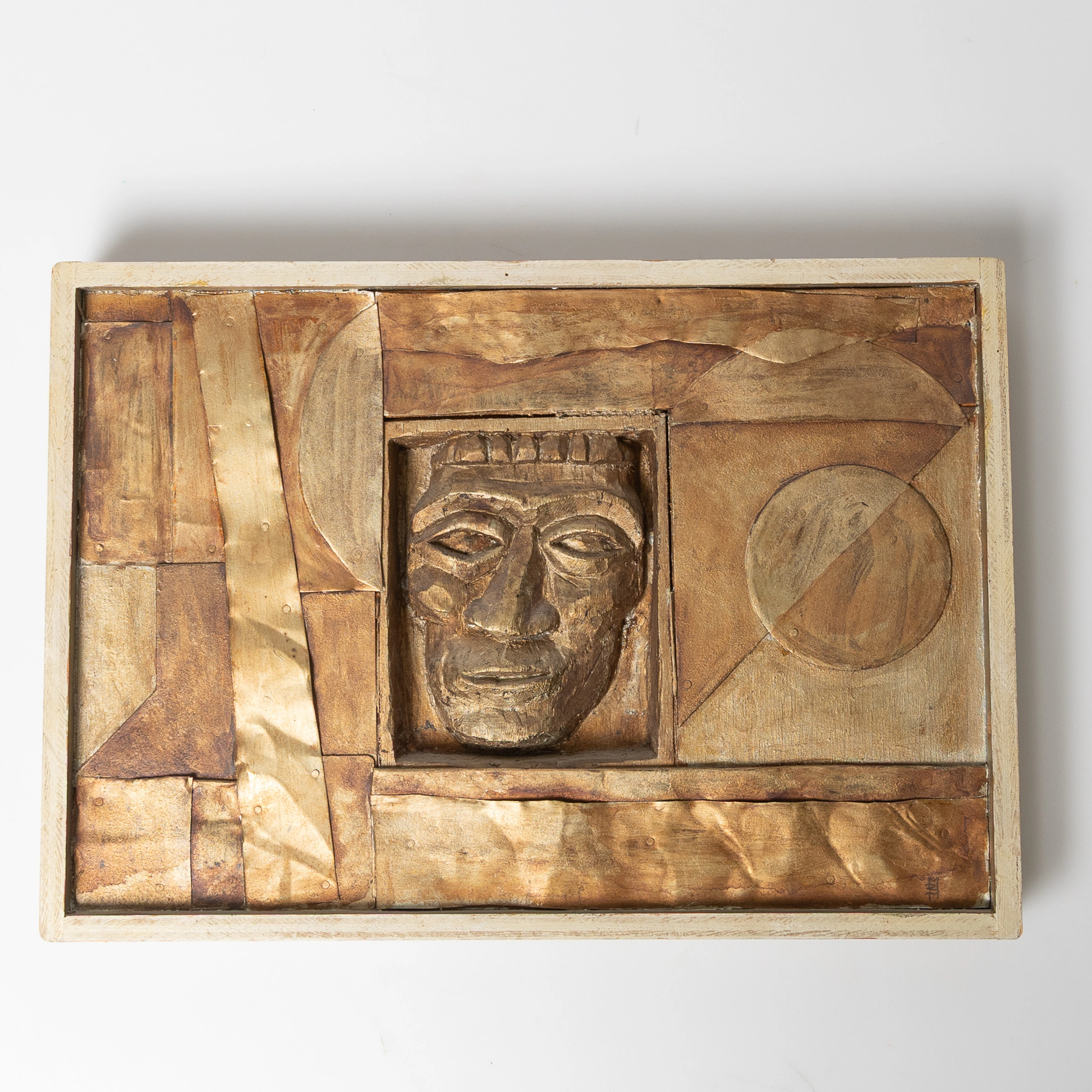 BENGT INGE LUNDKVIST. (1913-1991), Relief, signerad, trä och metall.