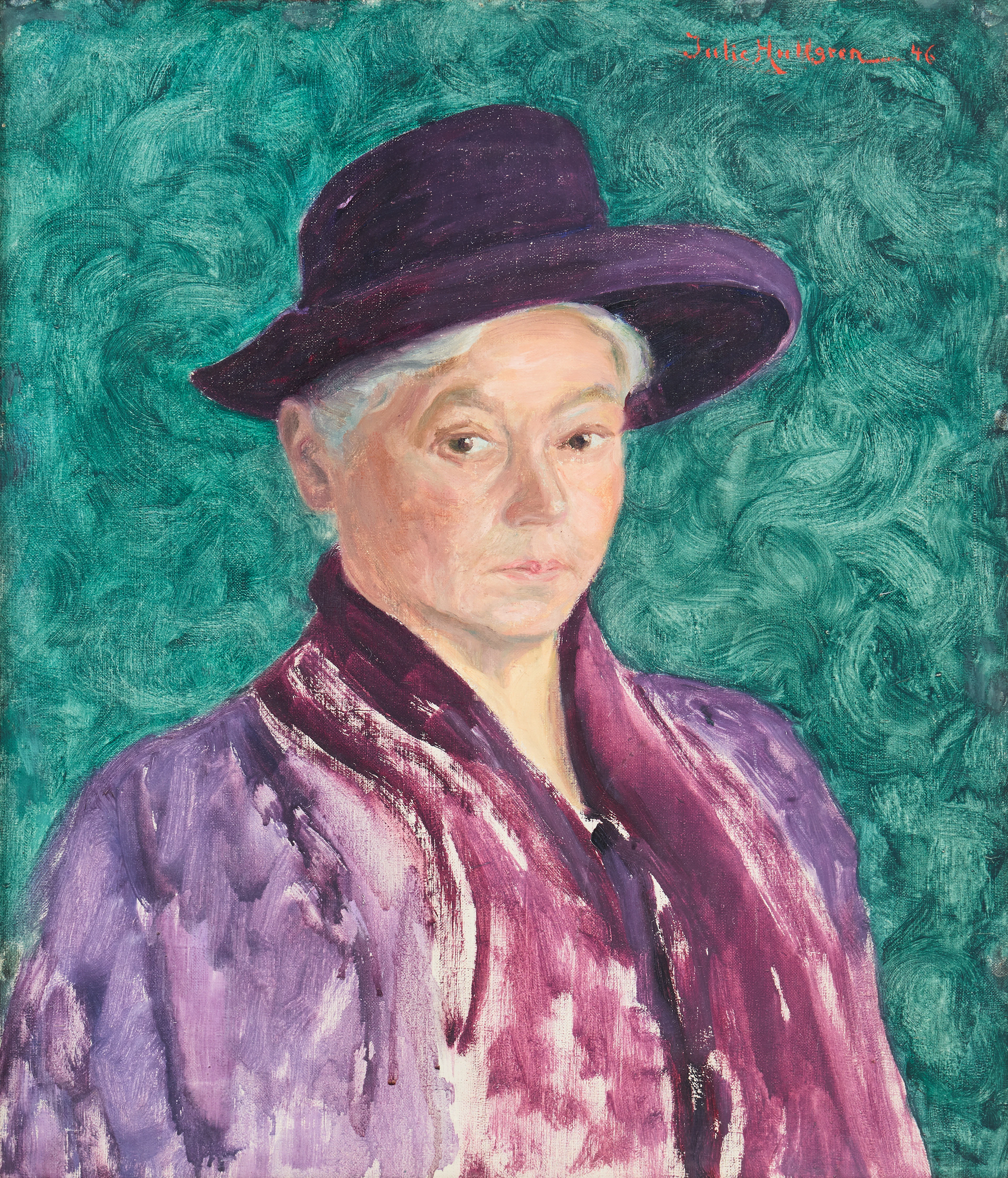 JULIE HULLGREN. "Självporträtt".