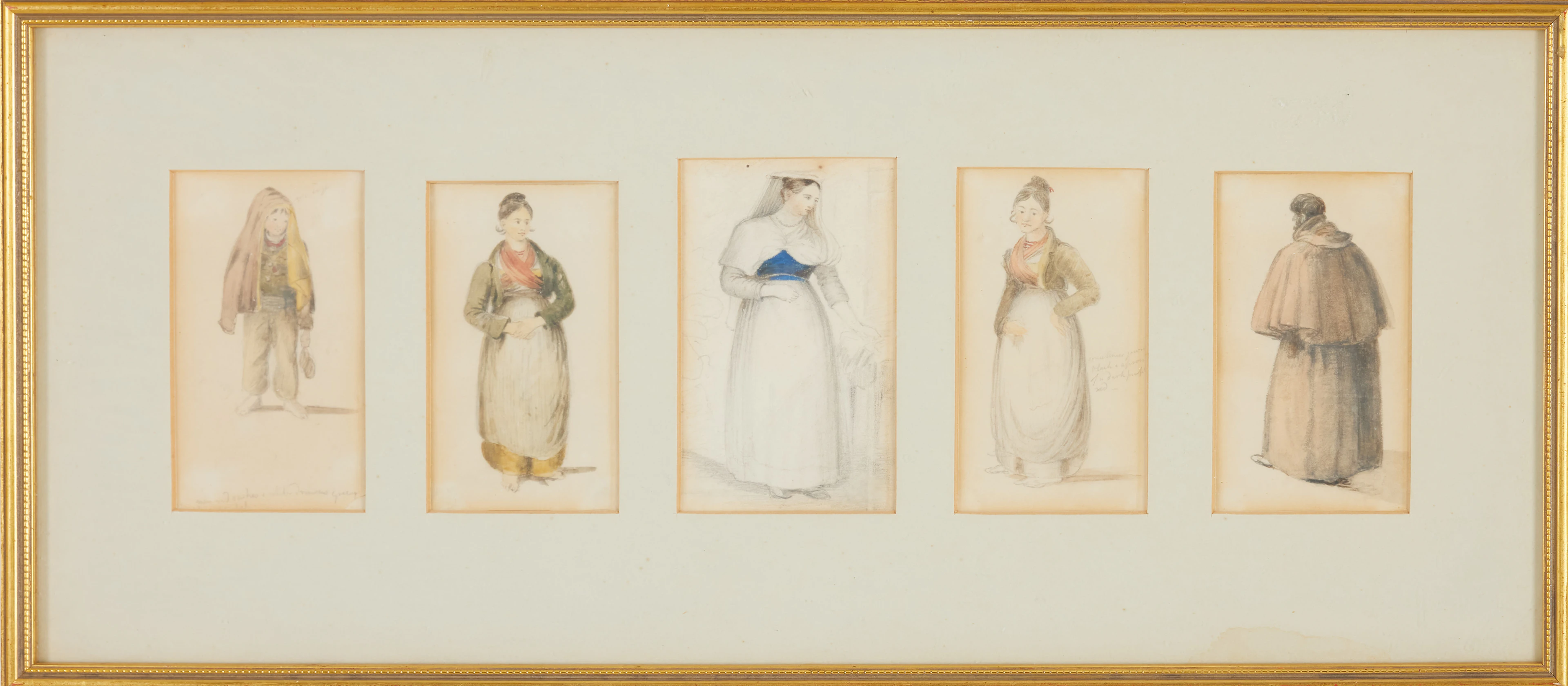 CARL WILHELM SWEDMAN (1762-1840). TILLSKRIVEN. Folklivsmotiv, 6 st