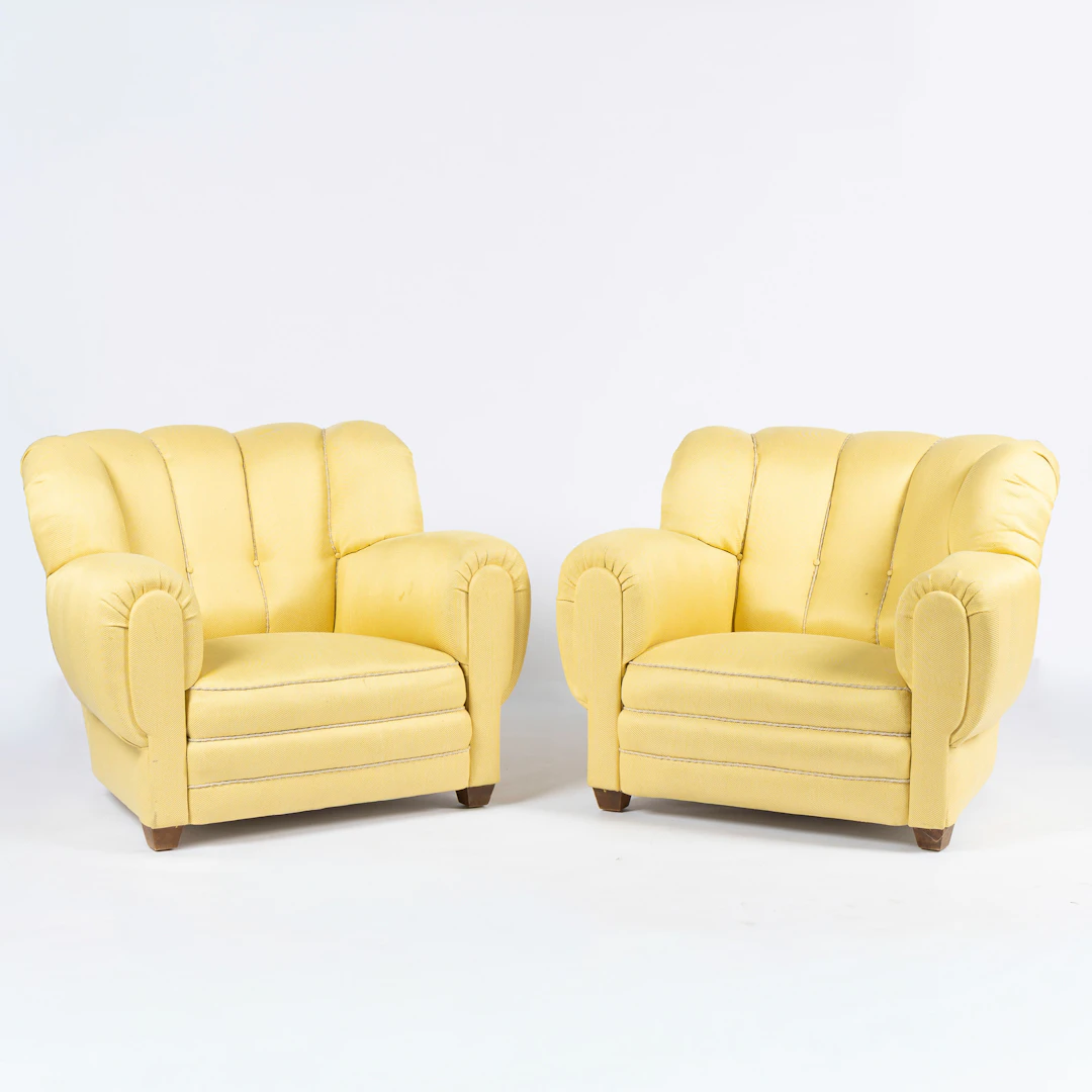 FÅTÖLJER, ett par, Swedish modern, 1940-tal.