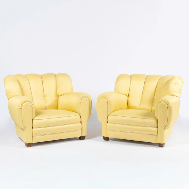 FÅTÖLJER, ett par, Swedish modern, 1940-tal.
