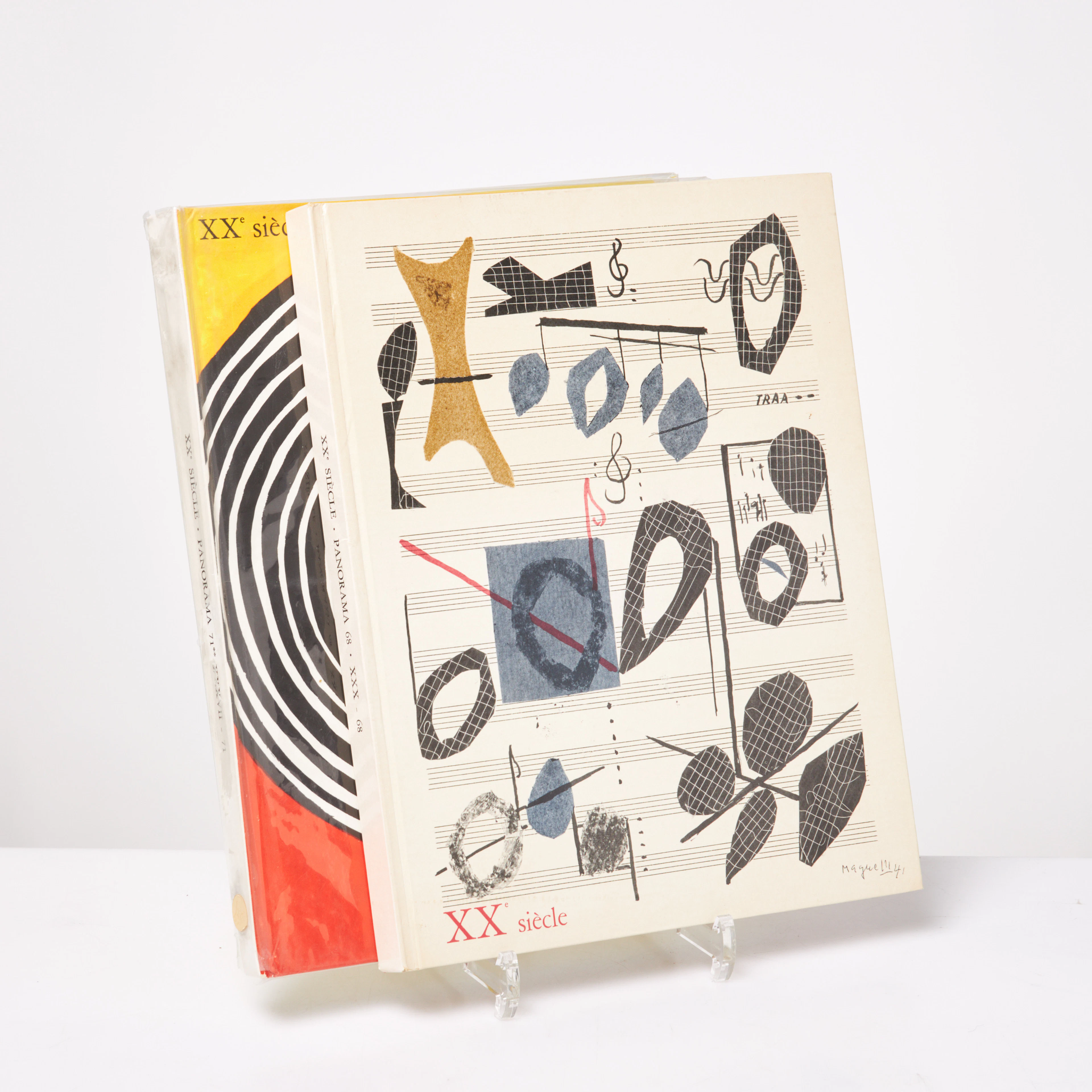 MODERNISM. XXE SIÈCLE, 2 st, NR. 30 och 37, 1971 med originallitografier