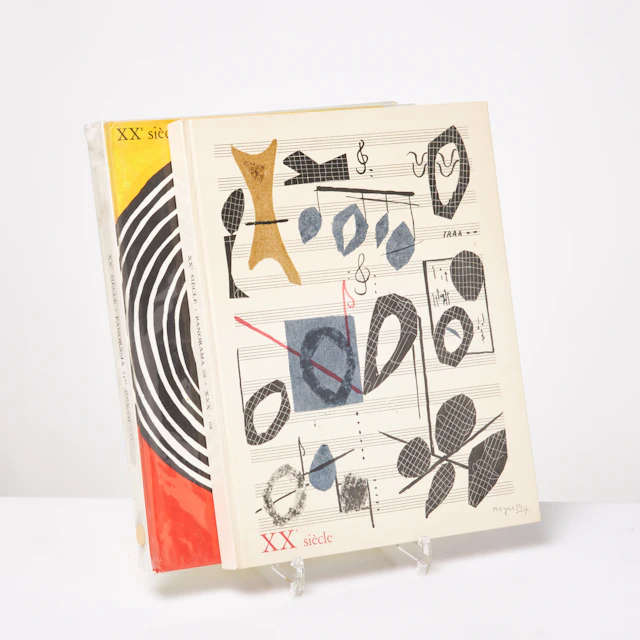 MODERNISM. XXE SIÈCLE, 2 st, NR. 30 och 37, 1971 med originallitografier