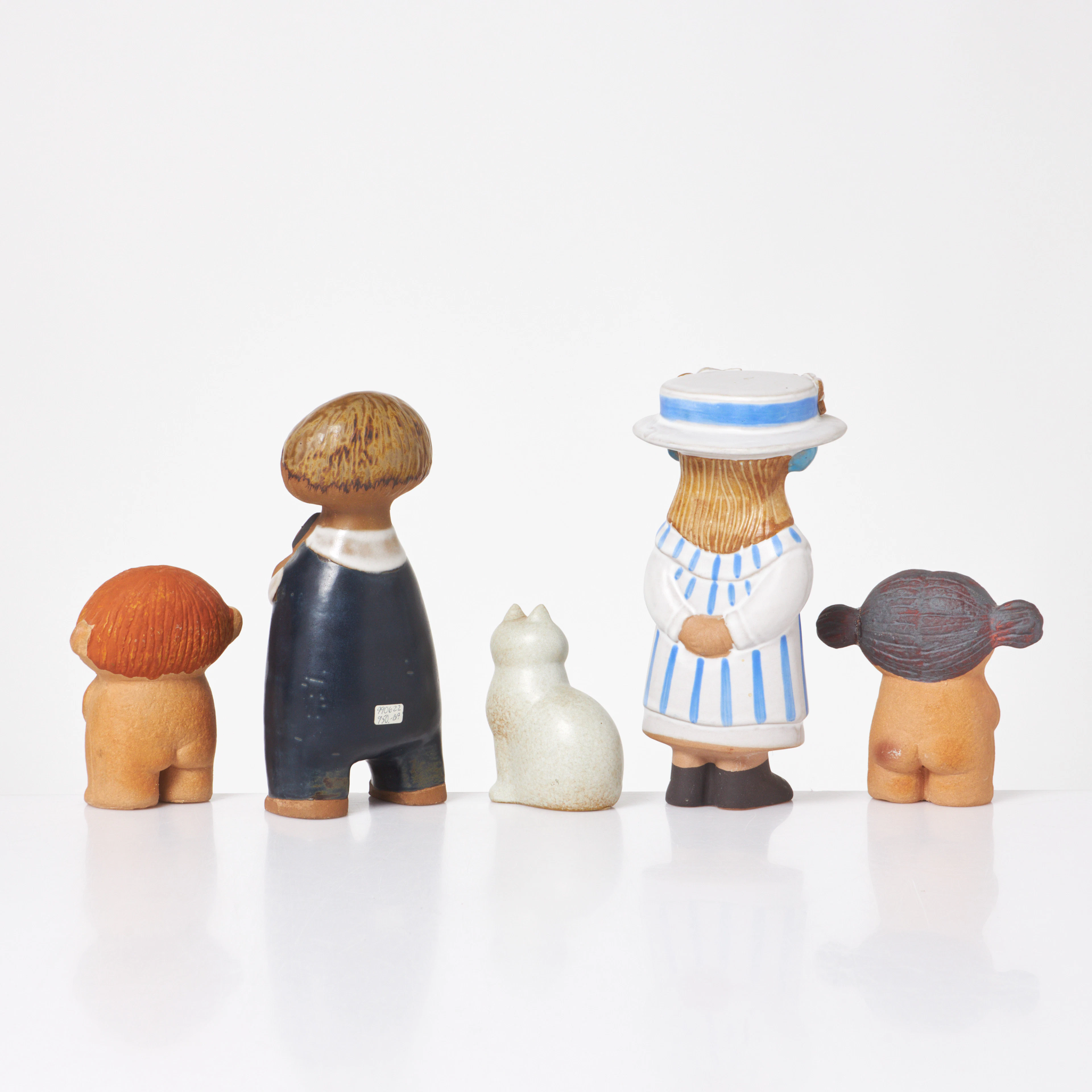 LISA LARSON. Figuriner, 5 st, bl.a. "Adam och Eva", "Murre", "Pelle