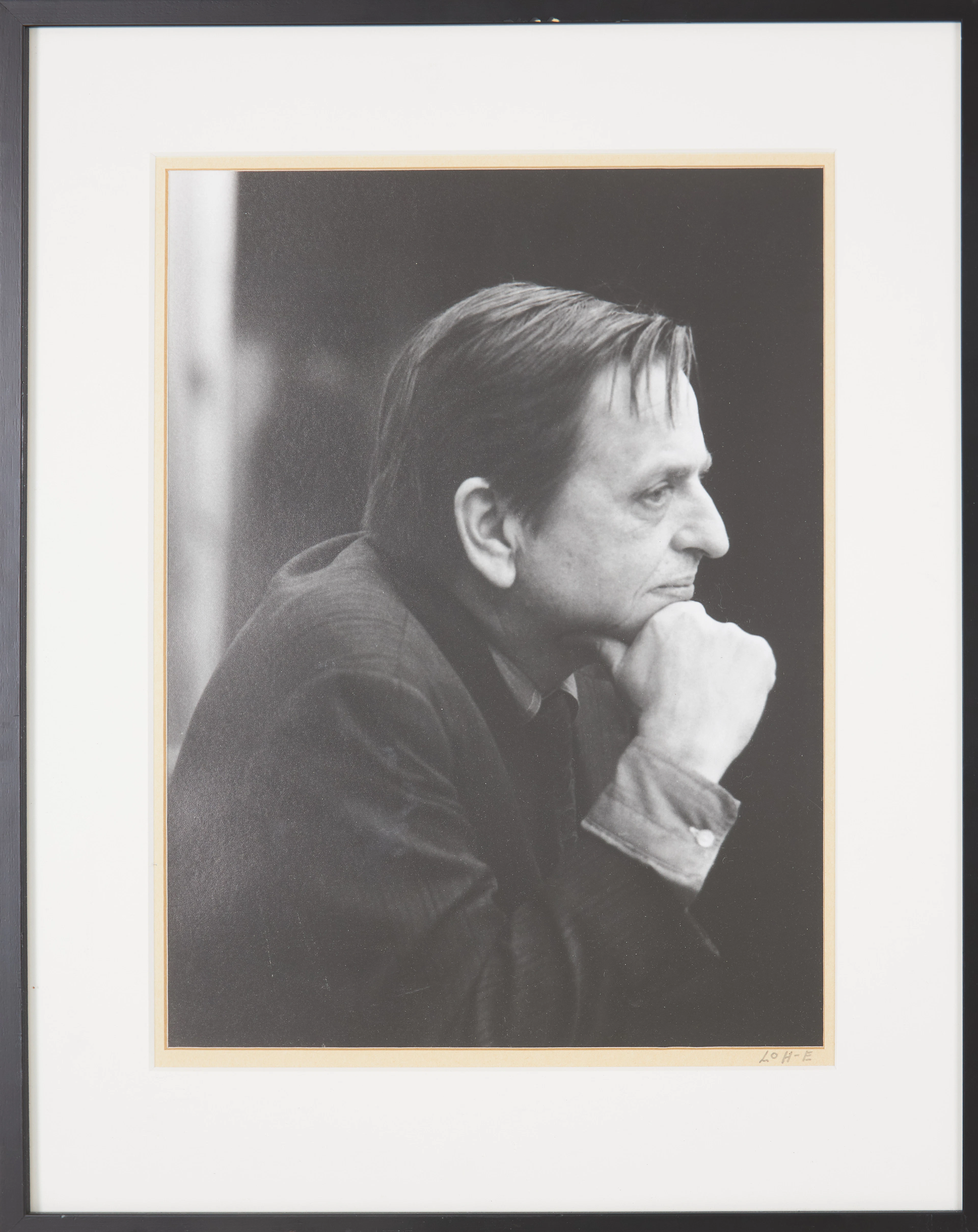 LO HERTZMAN-ERICSON (1933). Olof Palme, fotografi, signerad.