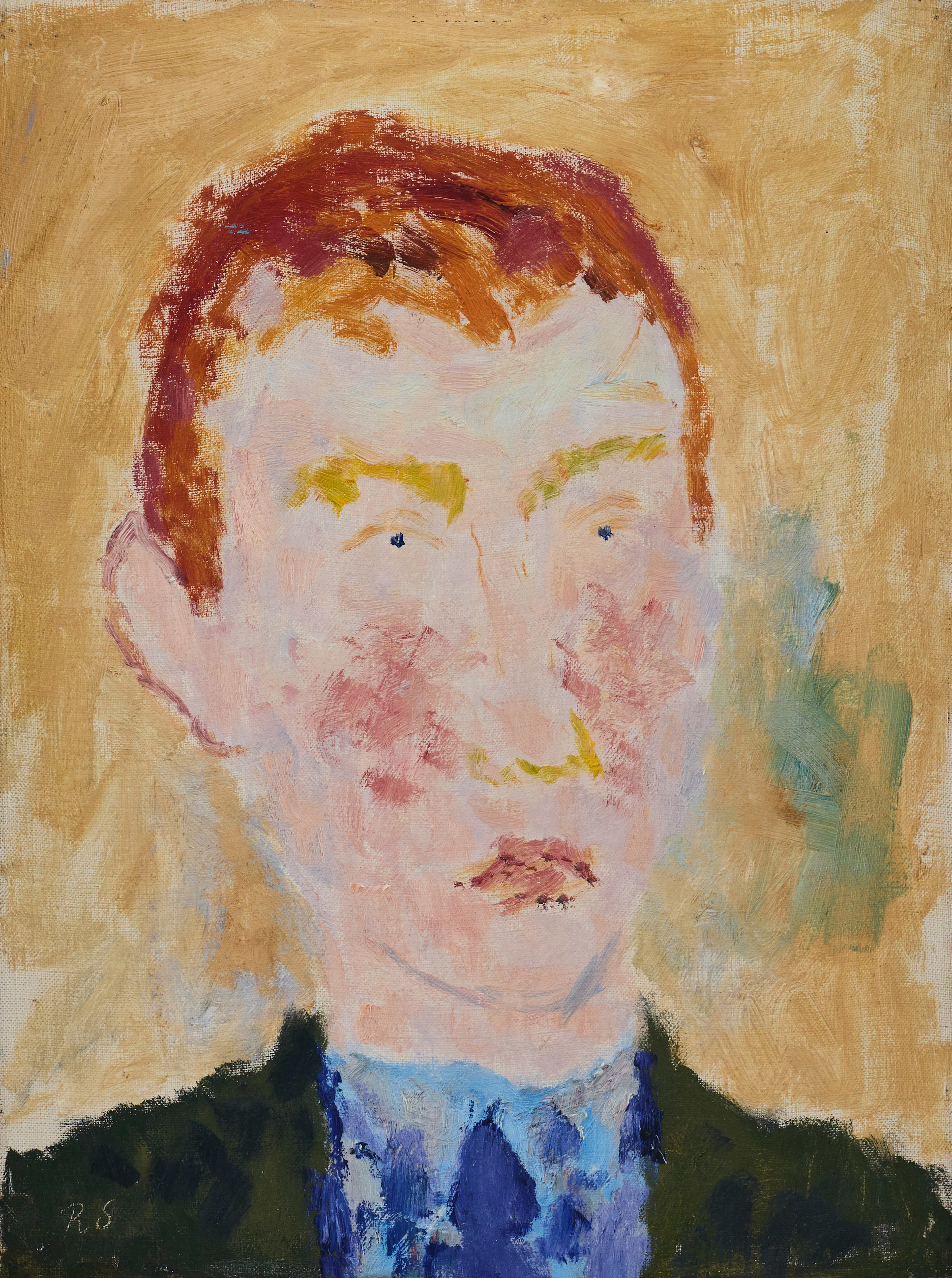 RAGNAR SANDBERG. Självporträtt.