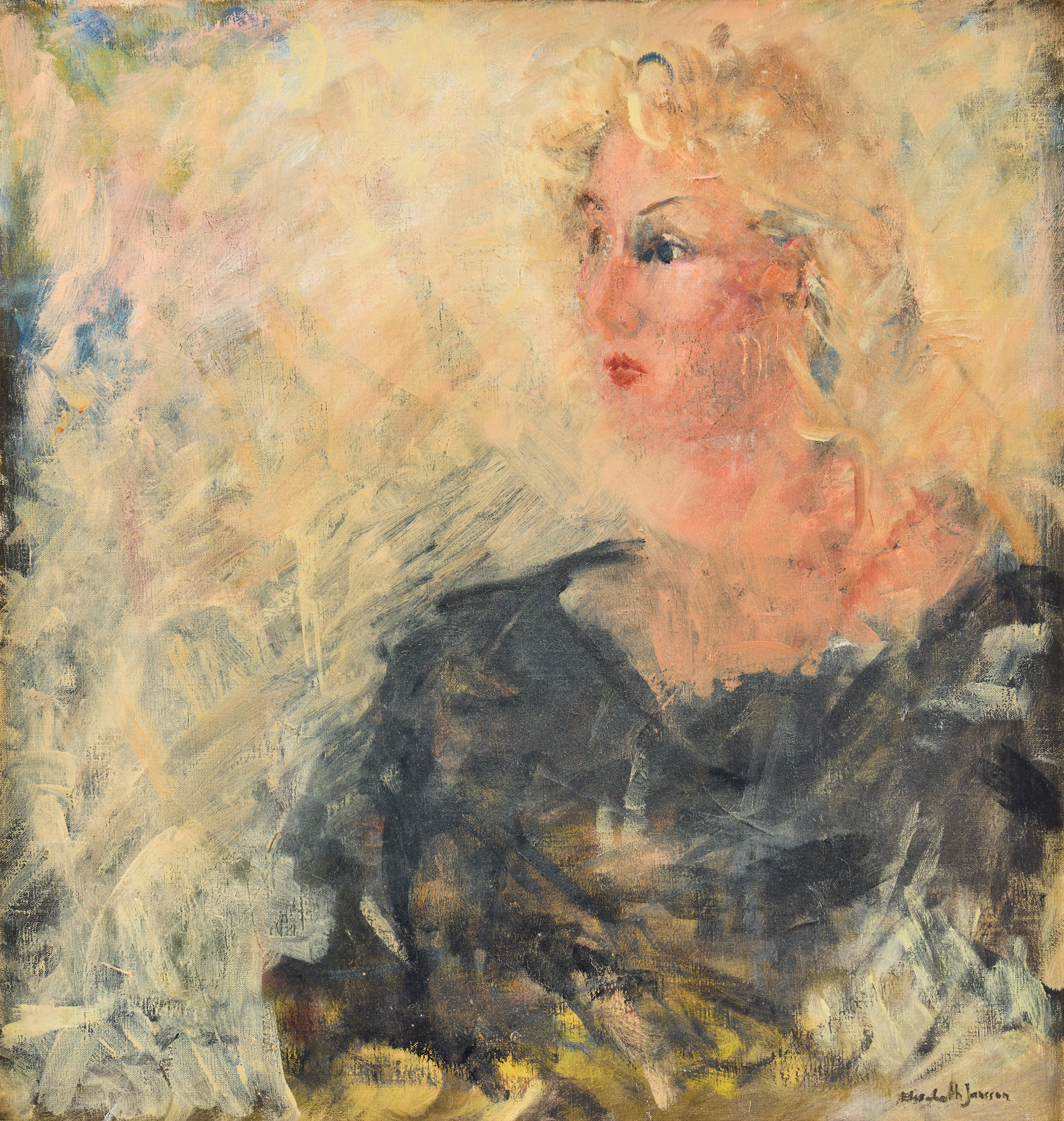 ELISABETH JANSSON. Självporträtt.