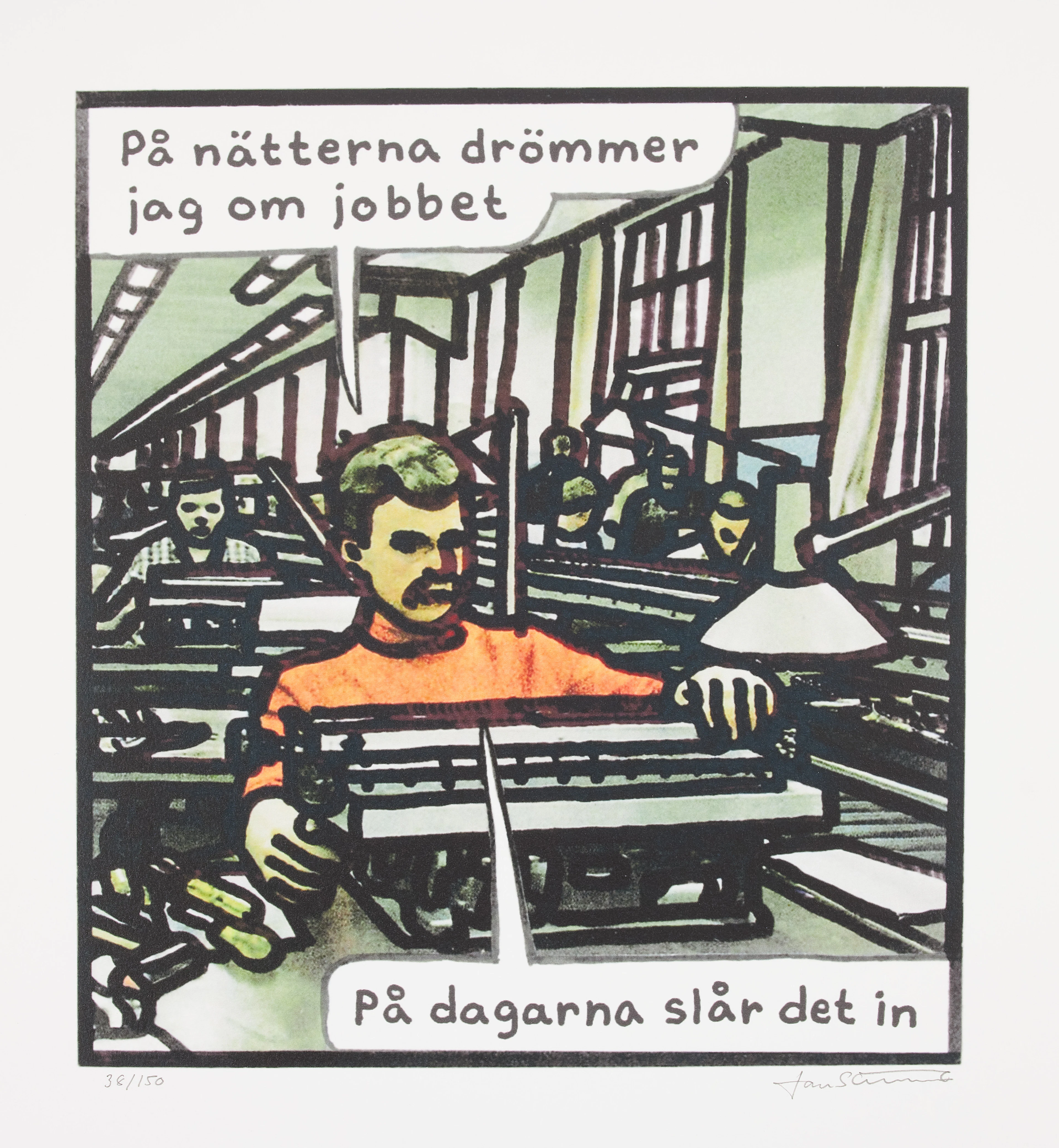 JAN STENMARK. "På nätterna drömmer jag om jobbet, på dagarna slår