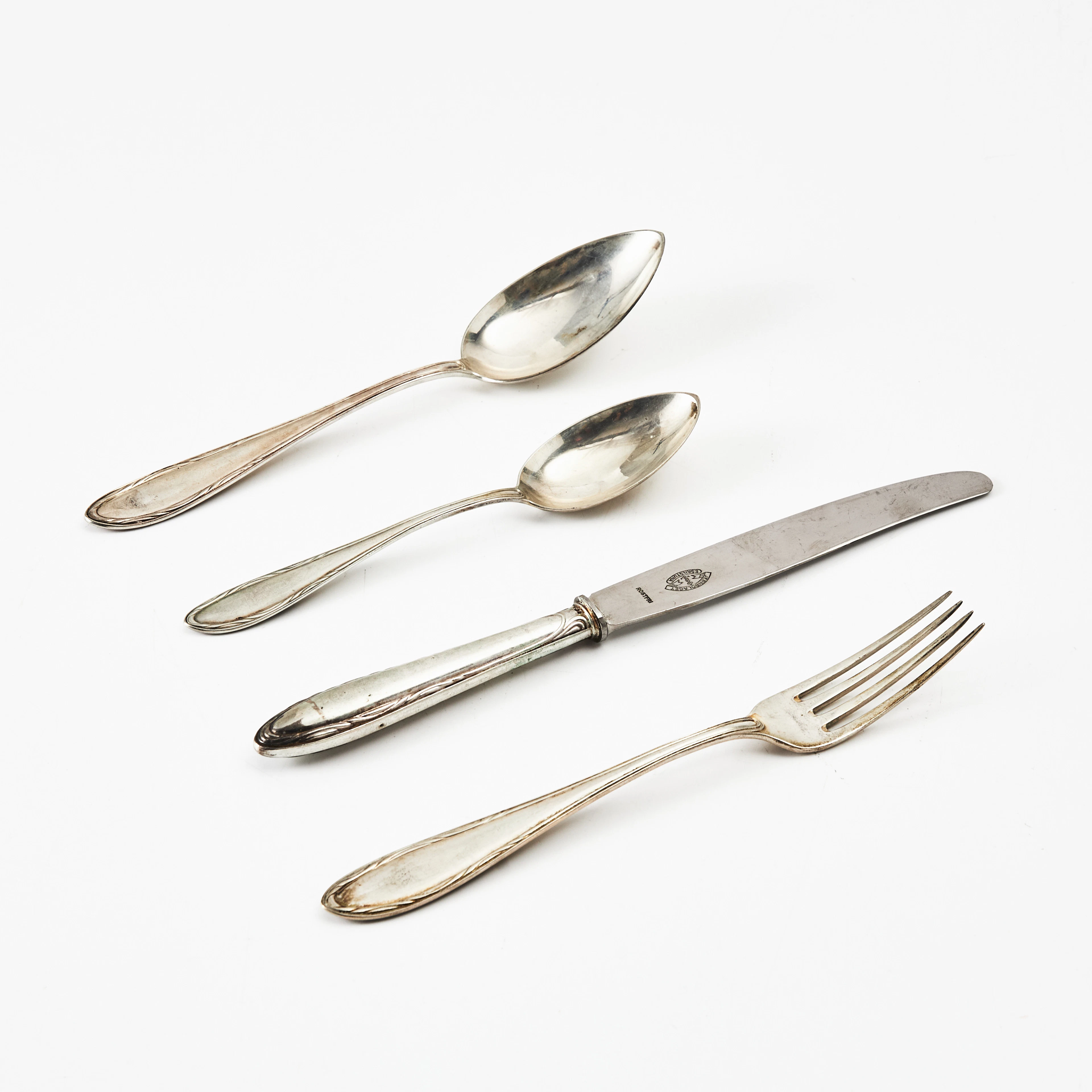 BESTICKSSERVIS, 40 delar, silver, "Munvig", K Anderson, Stockholm 1917.