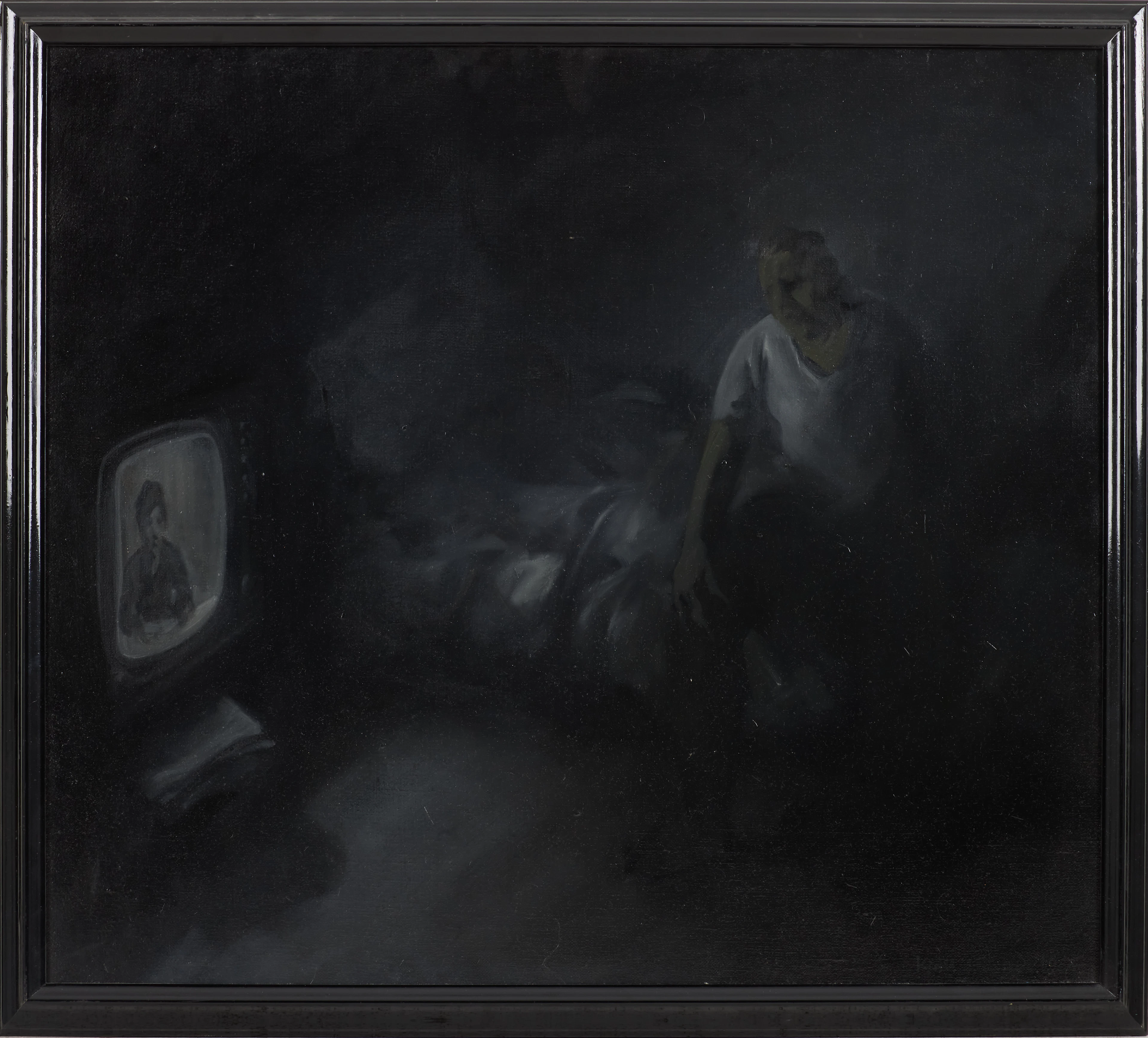 KJELL JÖRSTEDT. "Ensamhet", olja på duk, signerad och daterad 1984.