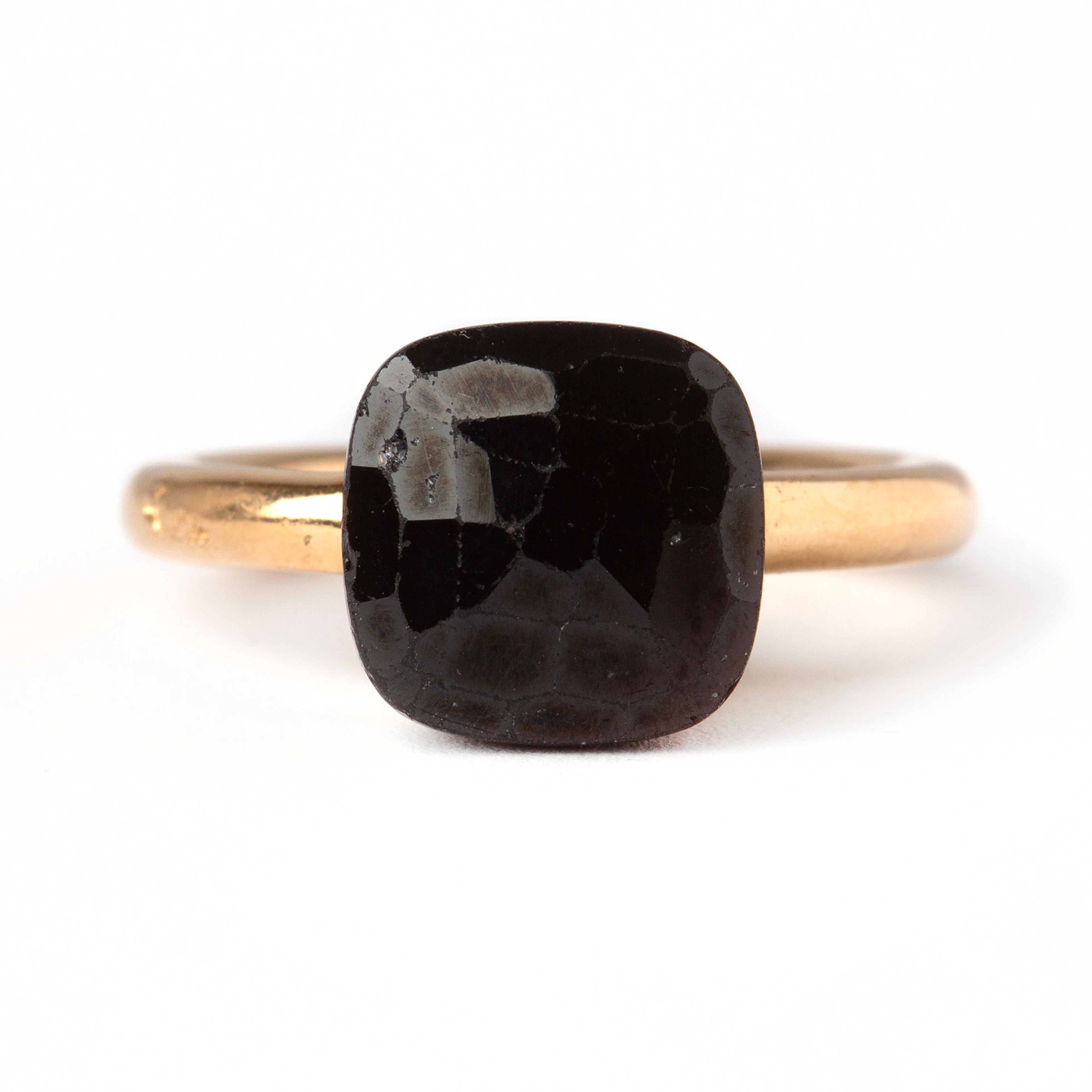 POMELLATO, ring, 18K guld med obsidian.