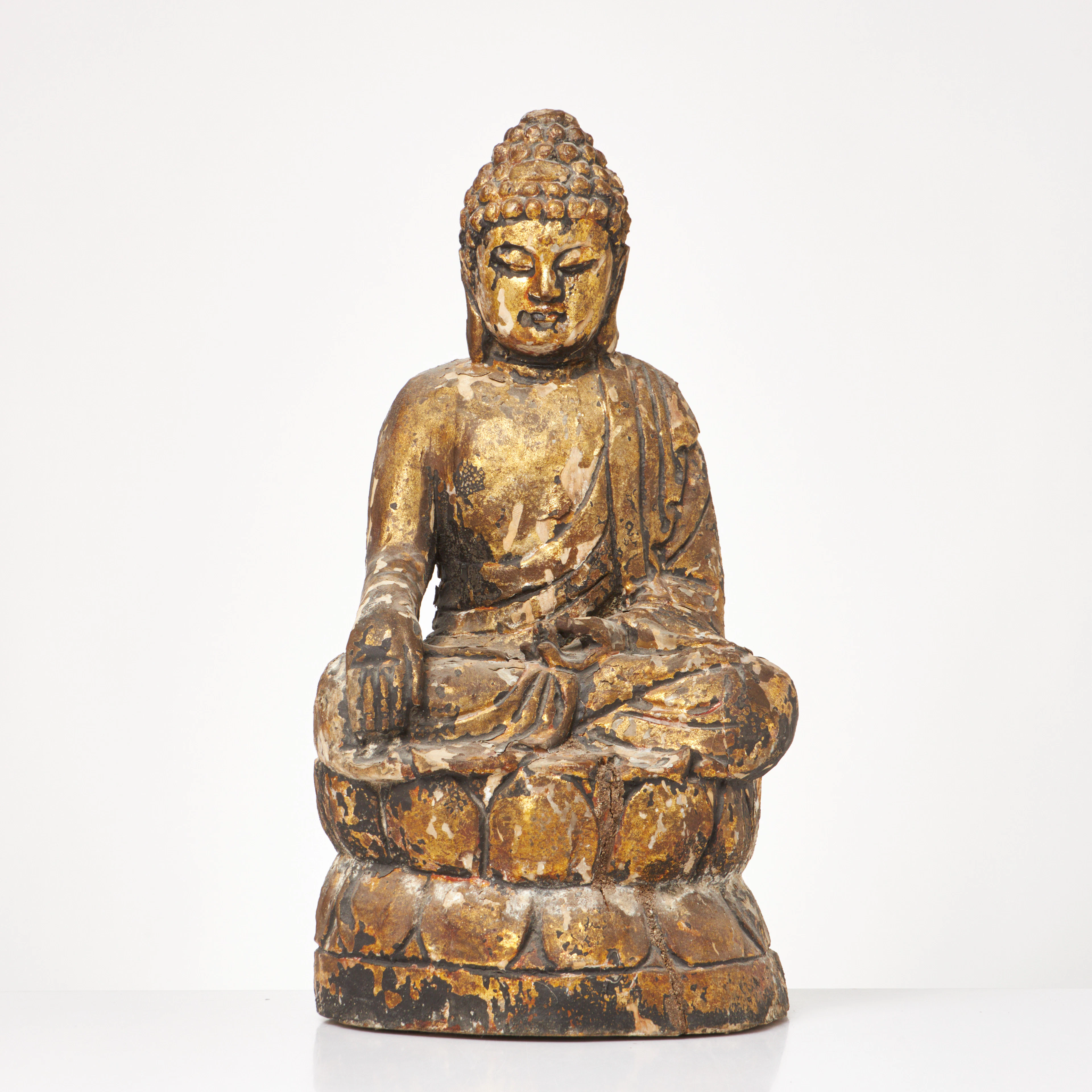 SKULPTUR, 1900-tal, föreställande Buddha.
