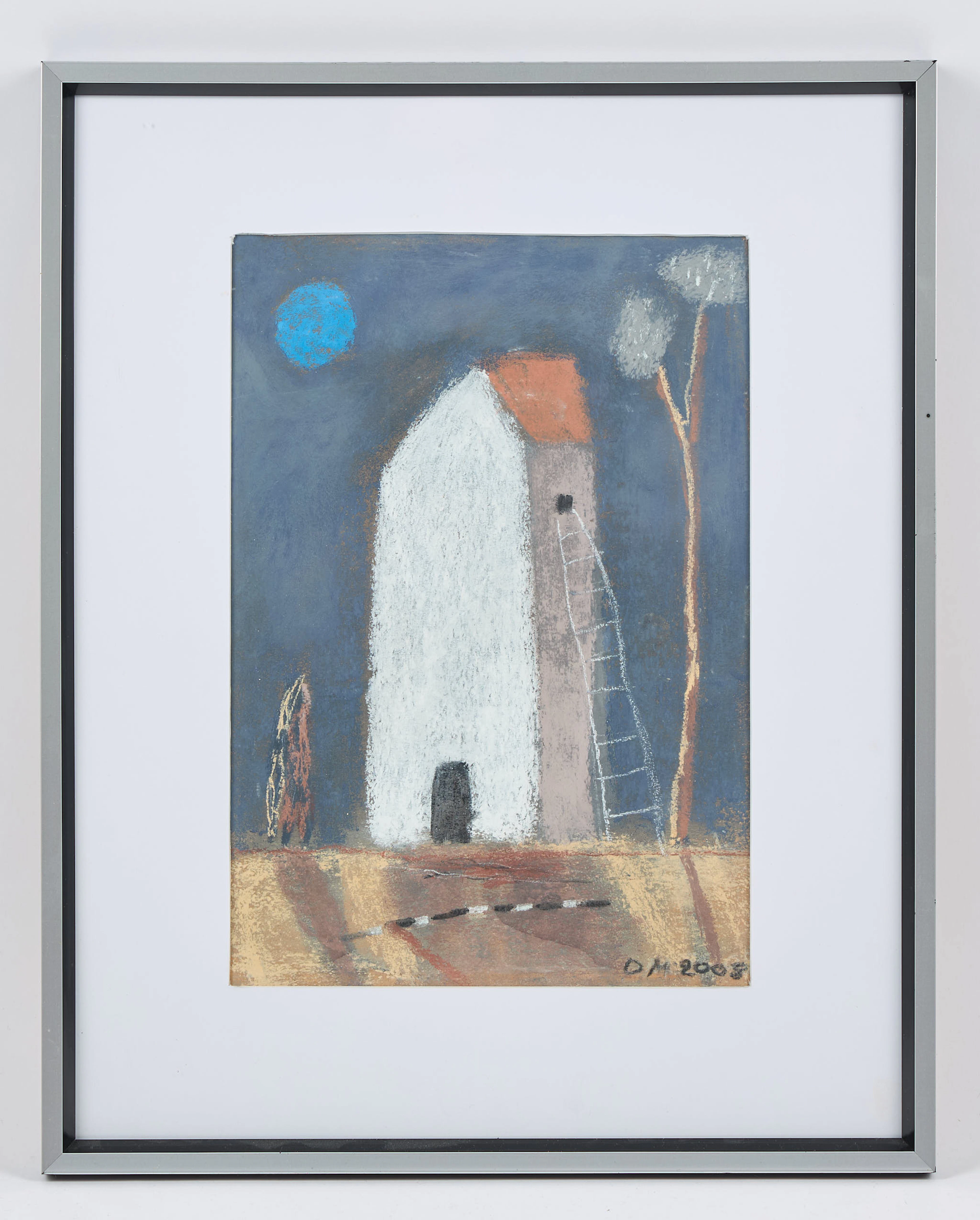OLLI MARTTILA (1948). Tornhus, signerad samt daterad 2008, pastellmålning.
