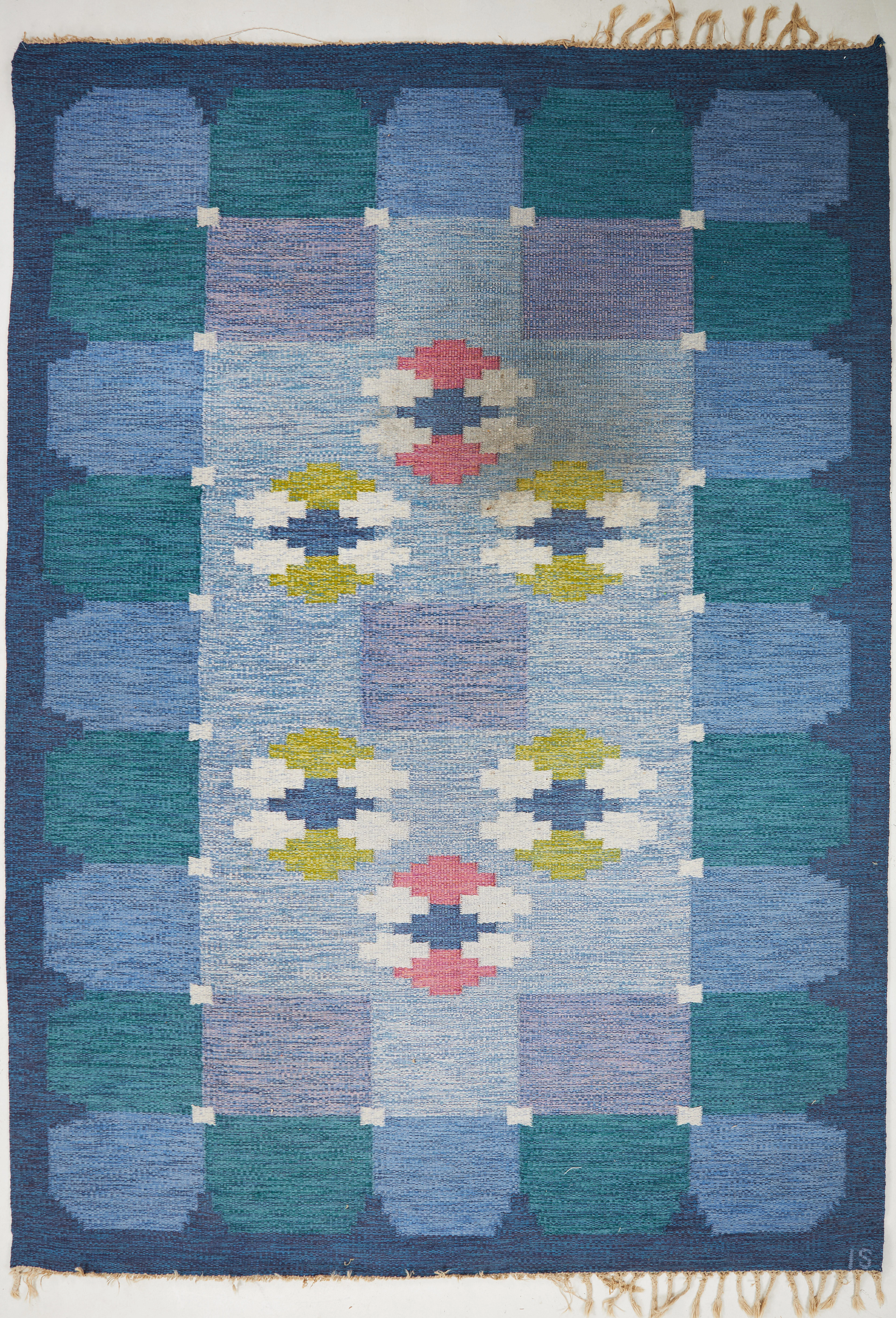 INGEGERD SILOW. Rölakan, signerad IS, ca 290x200 cm.