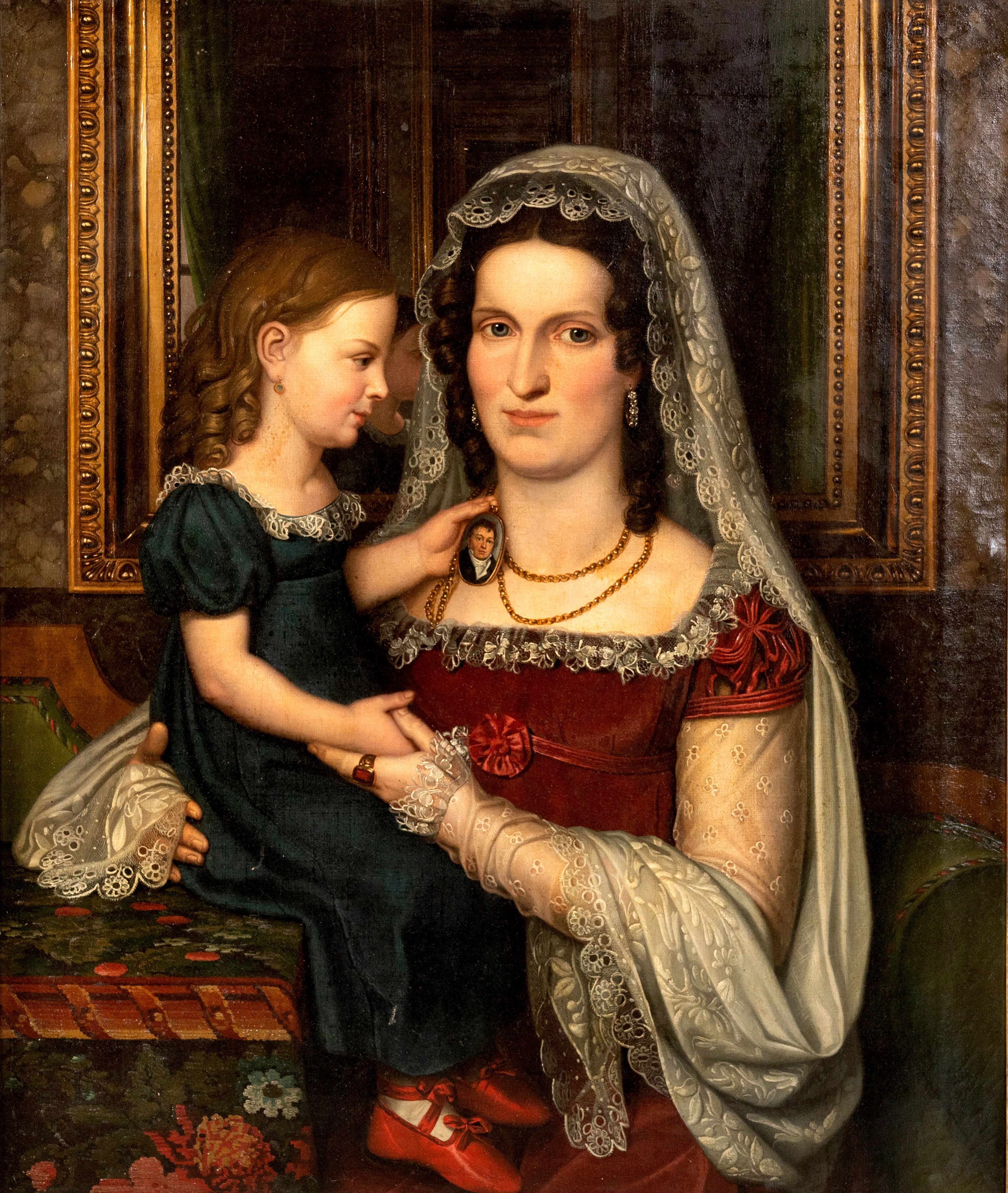PORTRAITMALER DES 18./19. JAHRHUNDERT. Herrschaftliches Portrait von