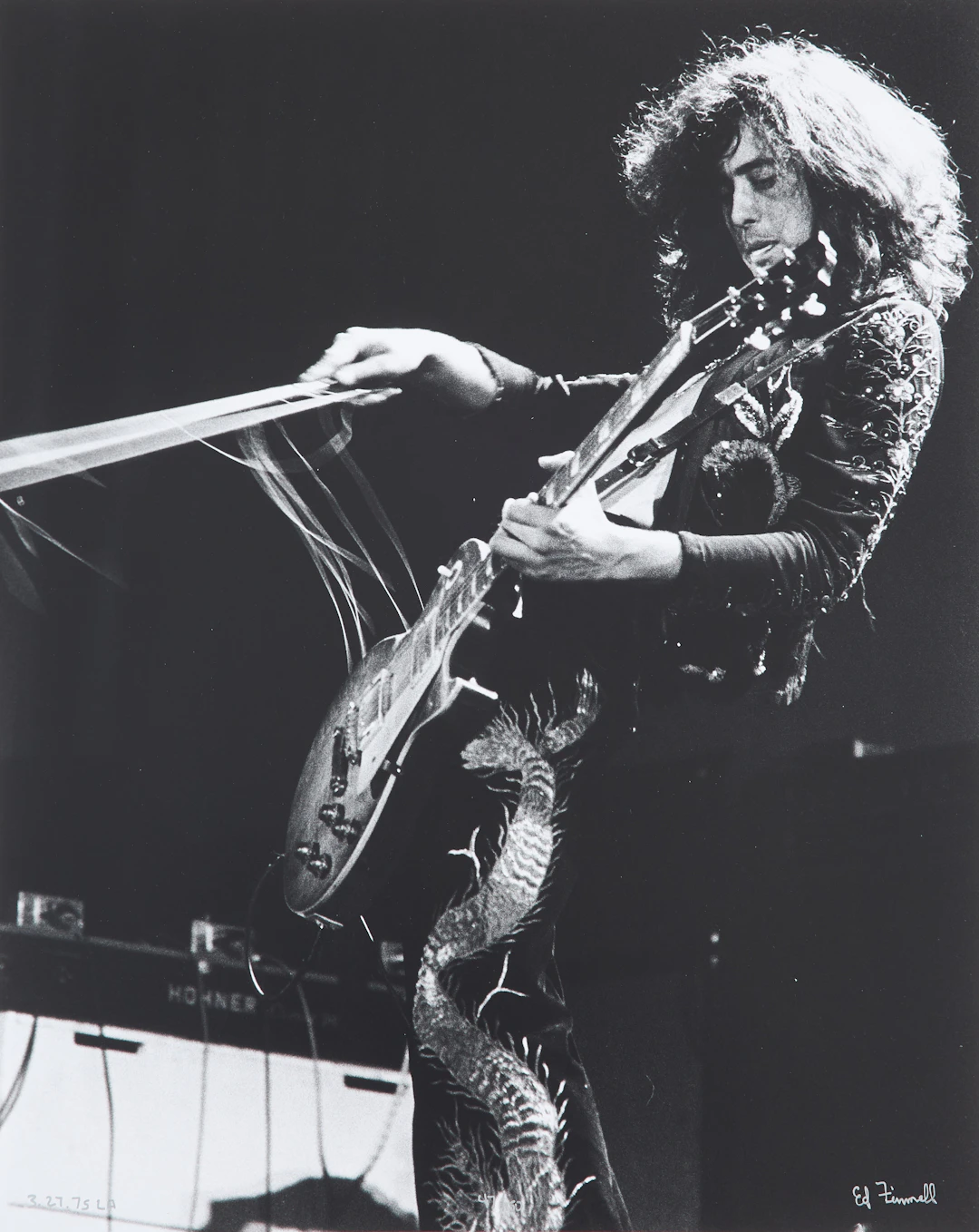 ED FINNELL (USA/SVERIGE, FÖDD 1956). Jimmy Page, Led Zeppelin, "Physical