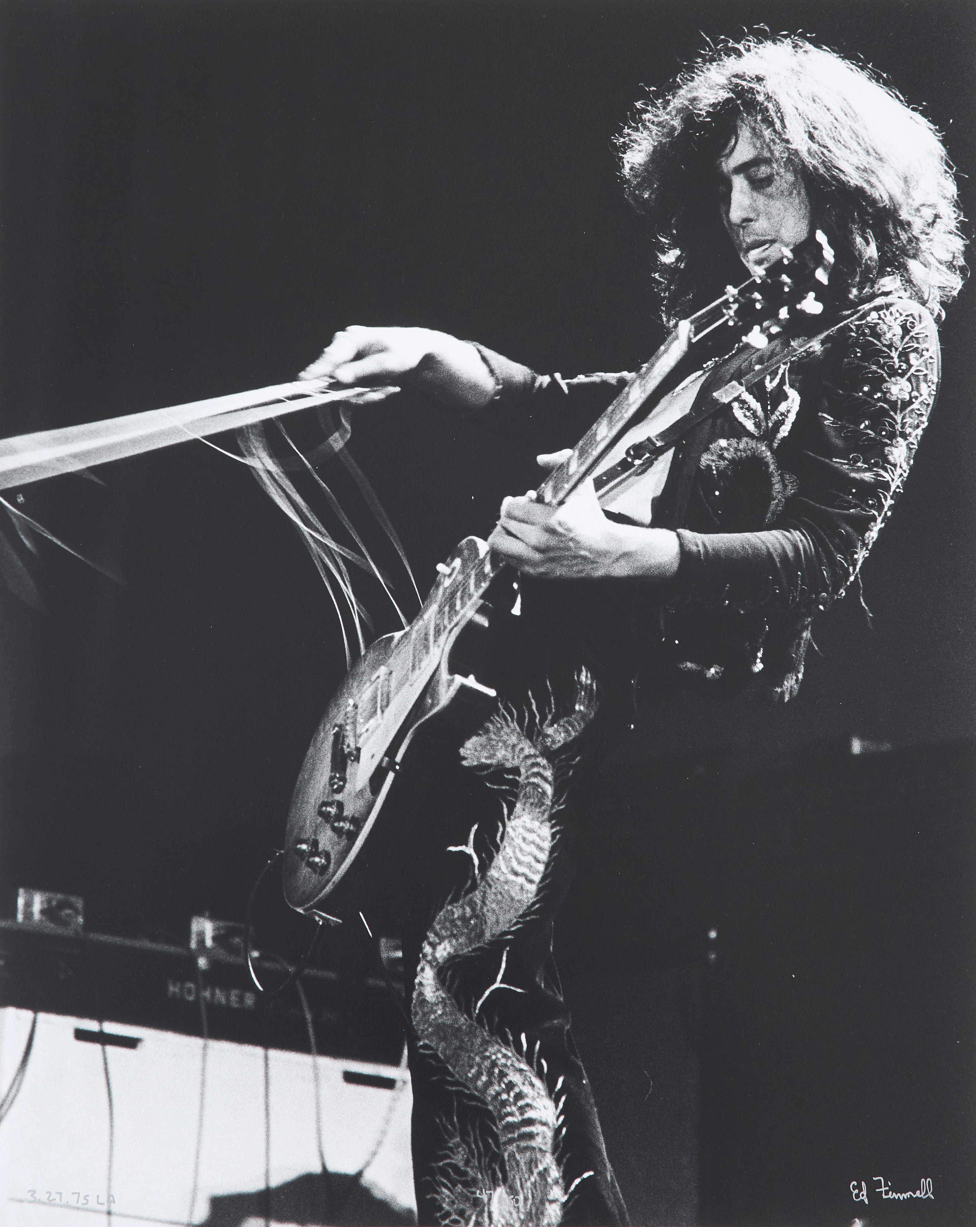 ED FINNELL (USA/SVERIGE, FÖDD 1956). Jimmy Page, Led Zeppelin, "Physical