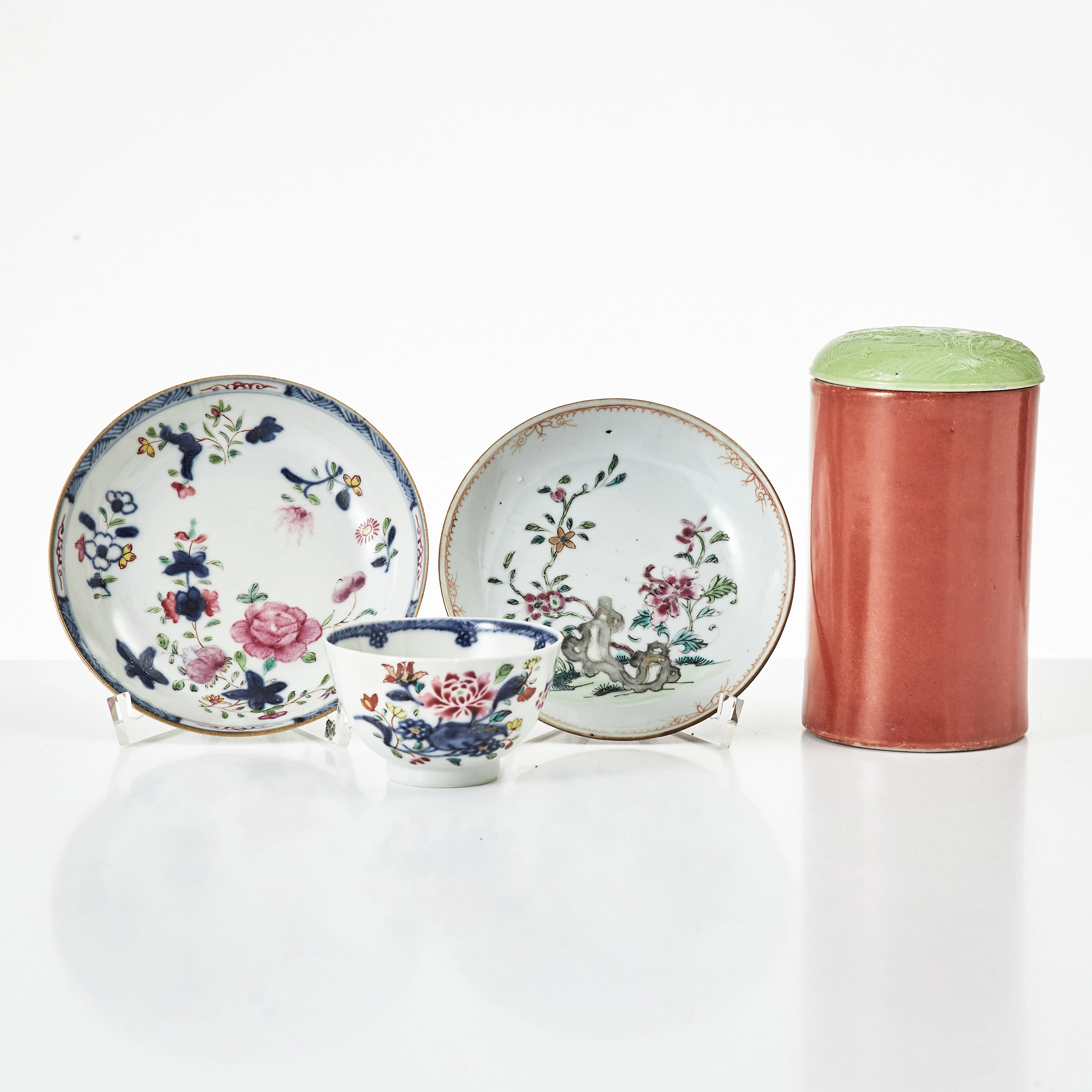PARTI PORSLIN, 4 delar, Kina, 1700-tal och senare.