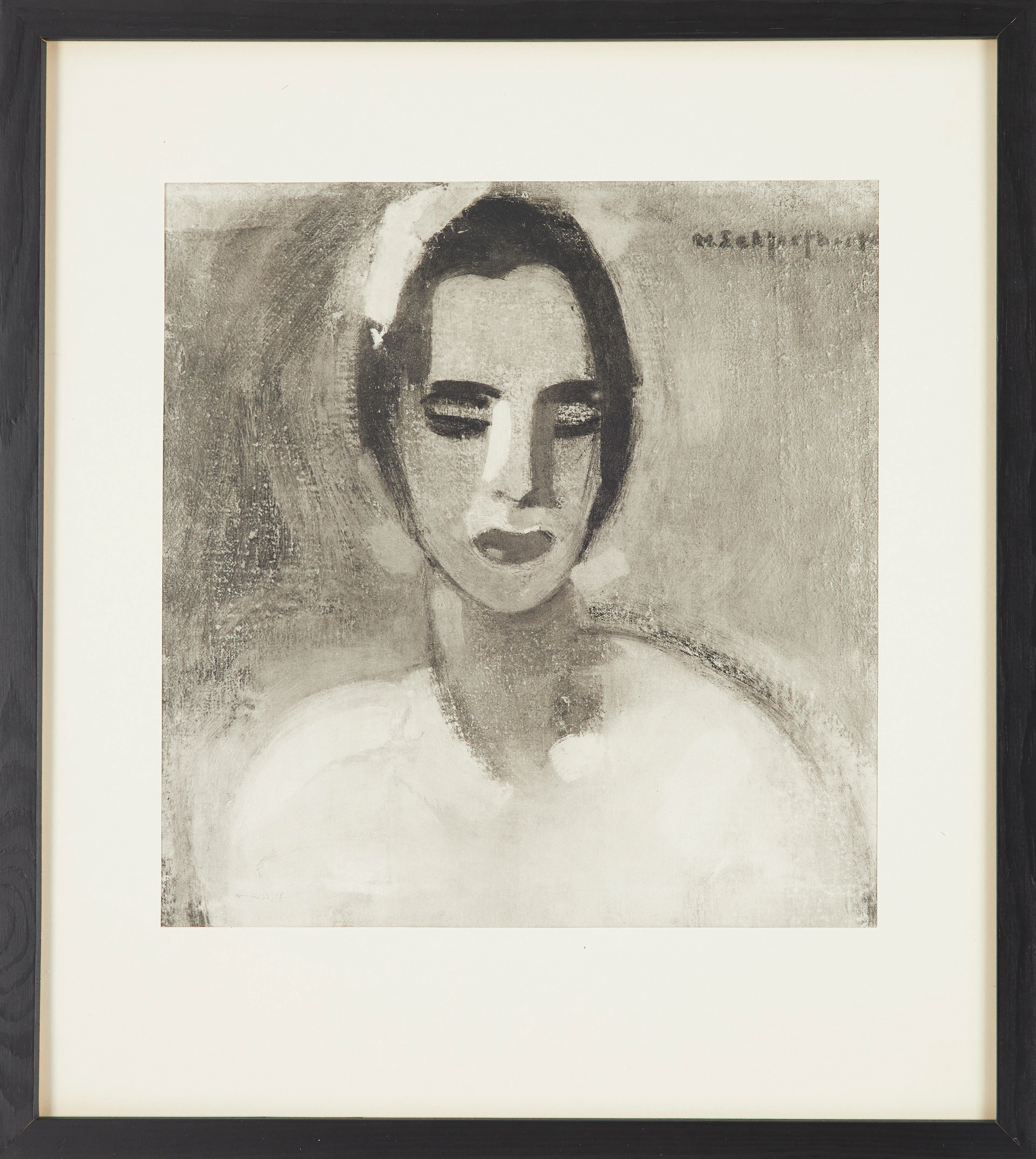 HELENE SCHJERFBECK. "Kalifornskan 1", rotogravyr, 1880, signerad i