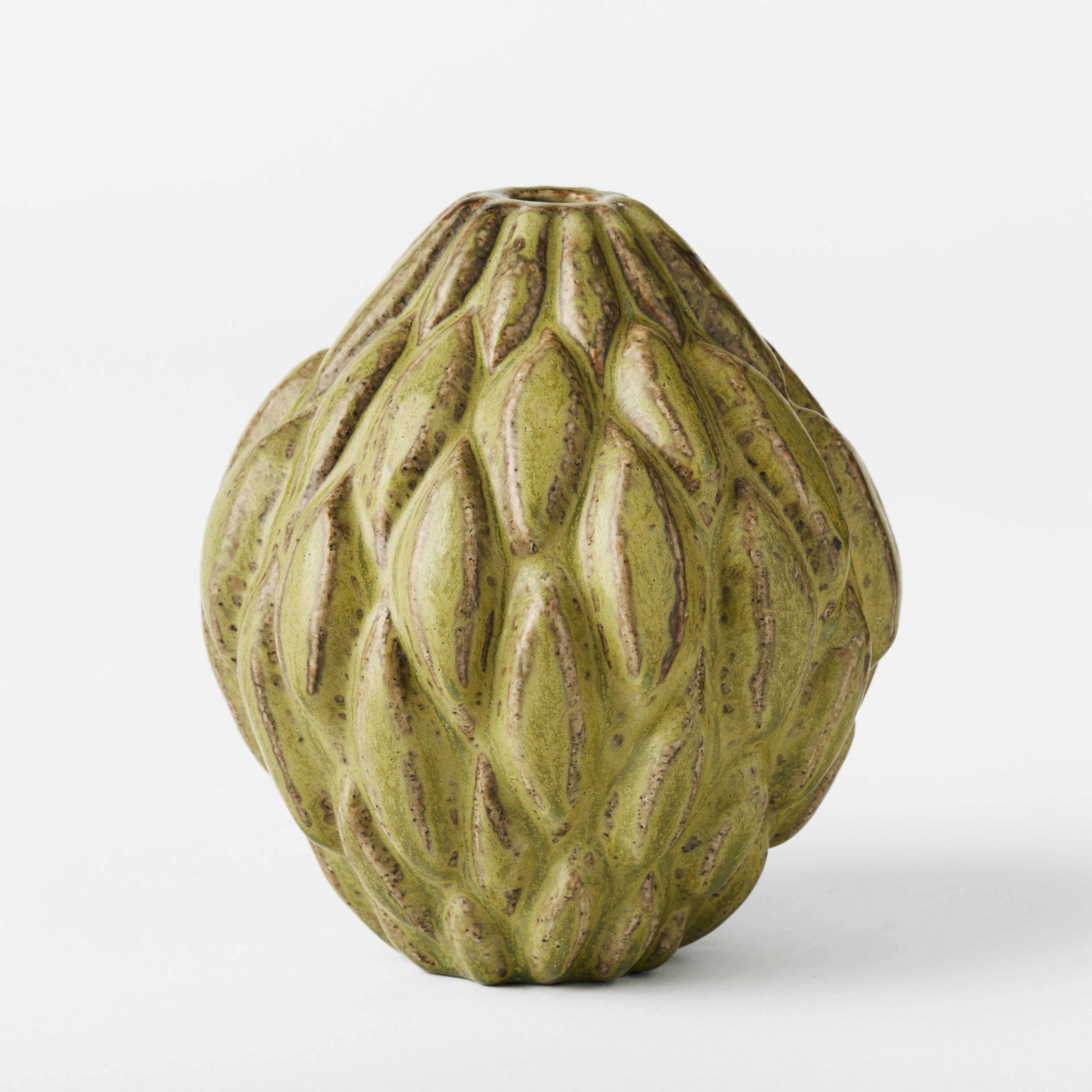 AXEL SALTO. "Knoppande stil", vas, Royal Copenhagen, Danmark, stengods