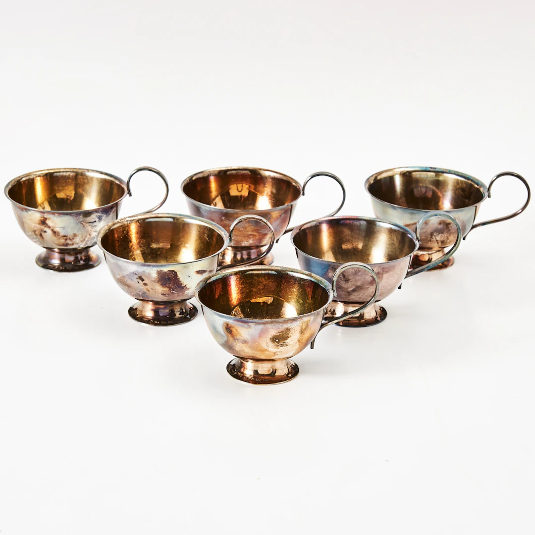 PUNSCHKOPP, 6 st, silver, CGR, Stockholm 1984.