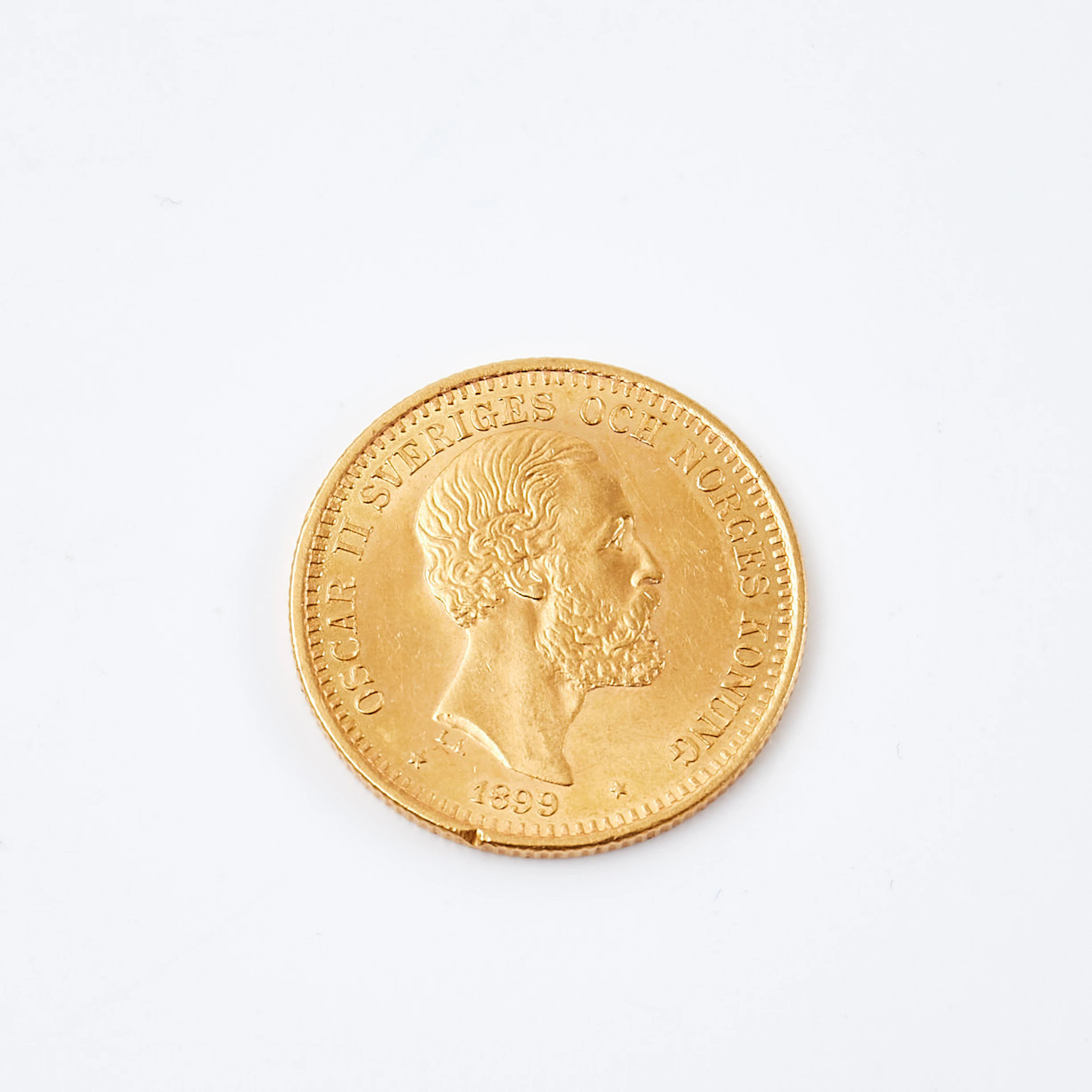 GULDMYNT. Oscar II, 1899, 20 kr.