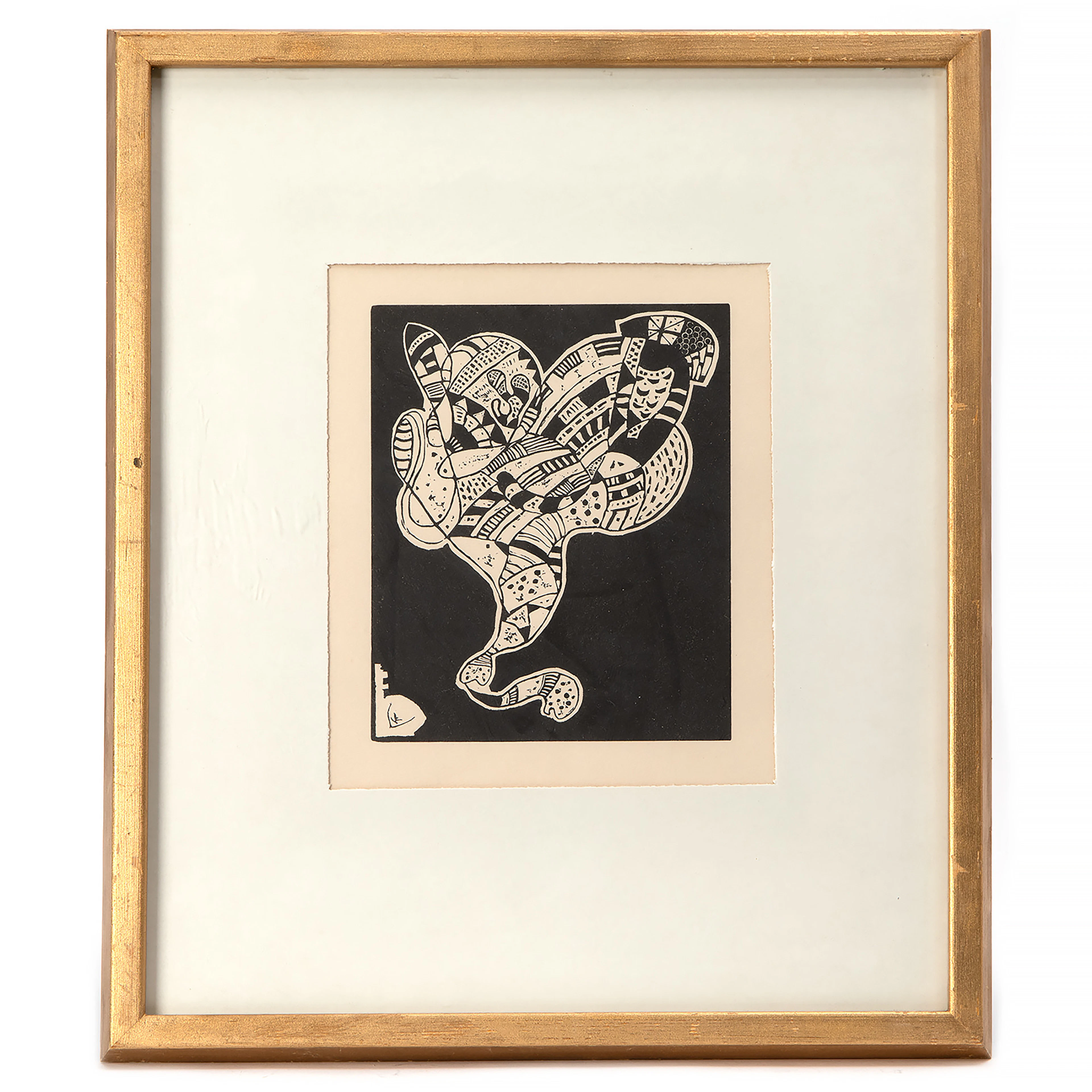 WASSILY KANDINSKY. Träsnitt, ”Origin" från "Klänge".